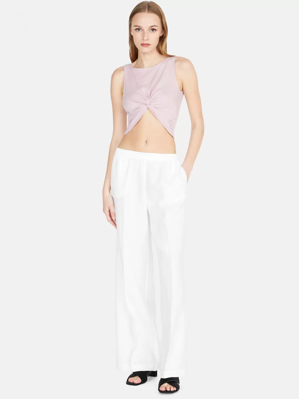 100% Linen Palazzo Trousers<Sisley Best