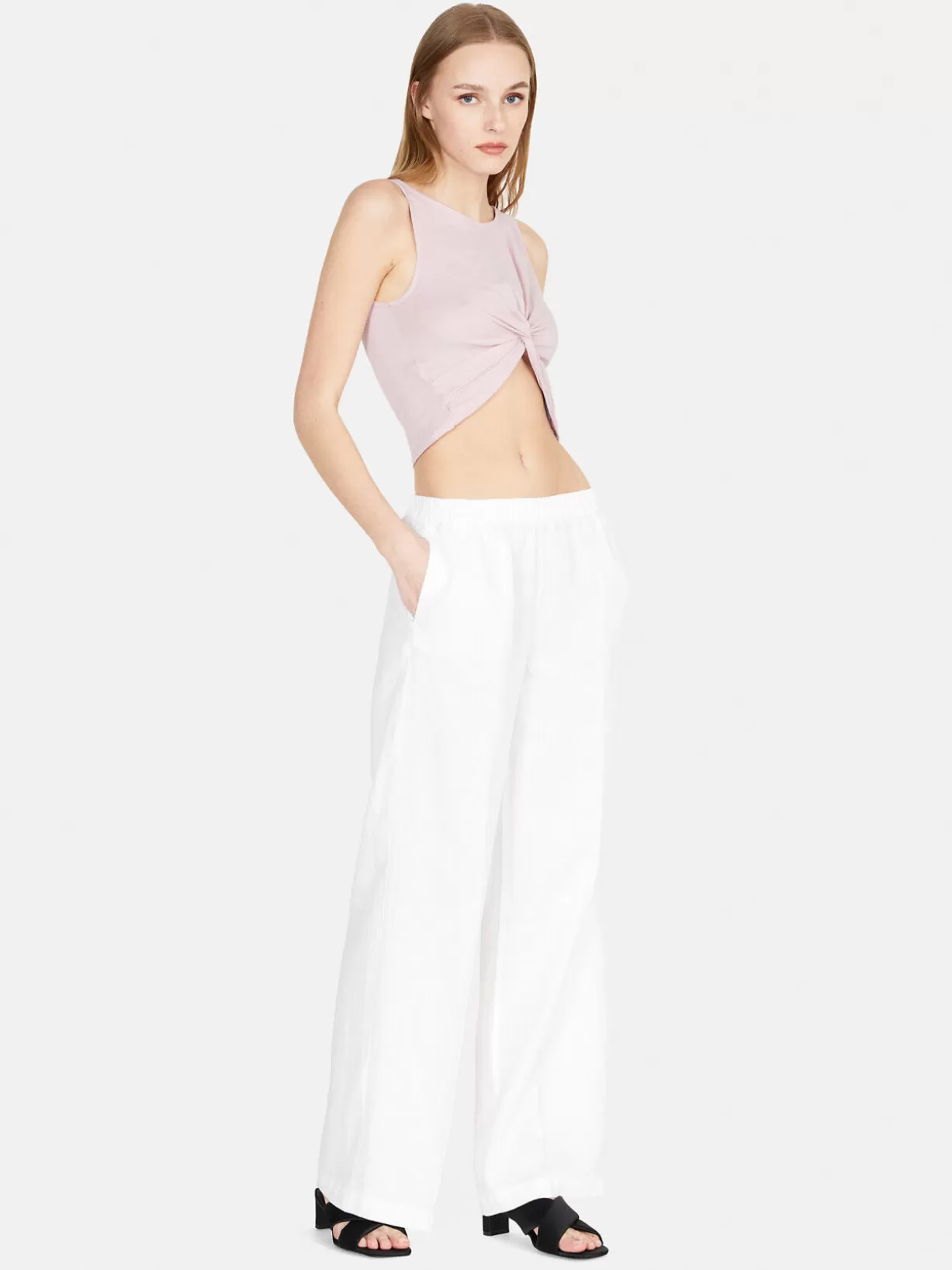 100% Linen Palazzo Trousers<Sisley Best