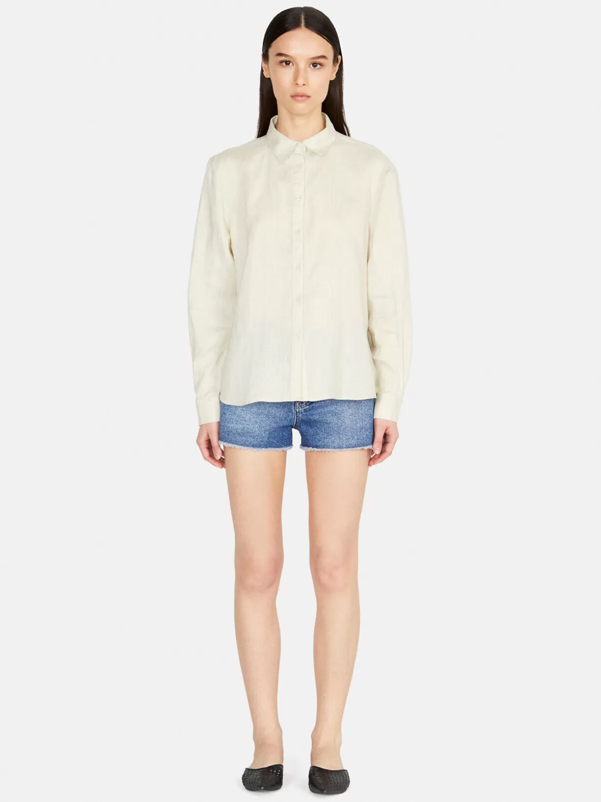 100% Linen Shirt<Sisley Hot