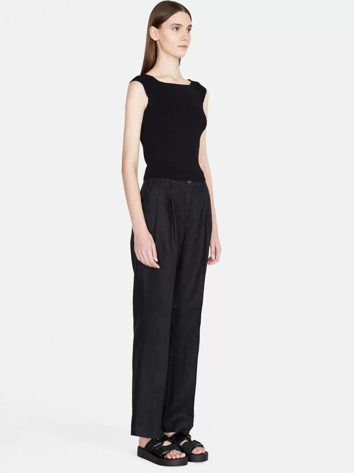 100% Linen Trousers<Sisley Outlet