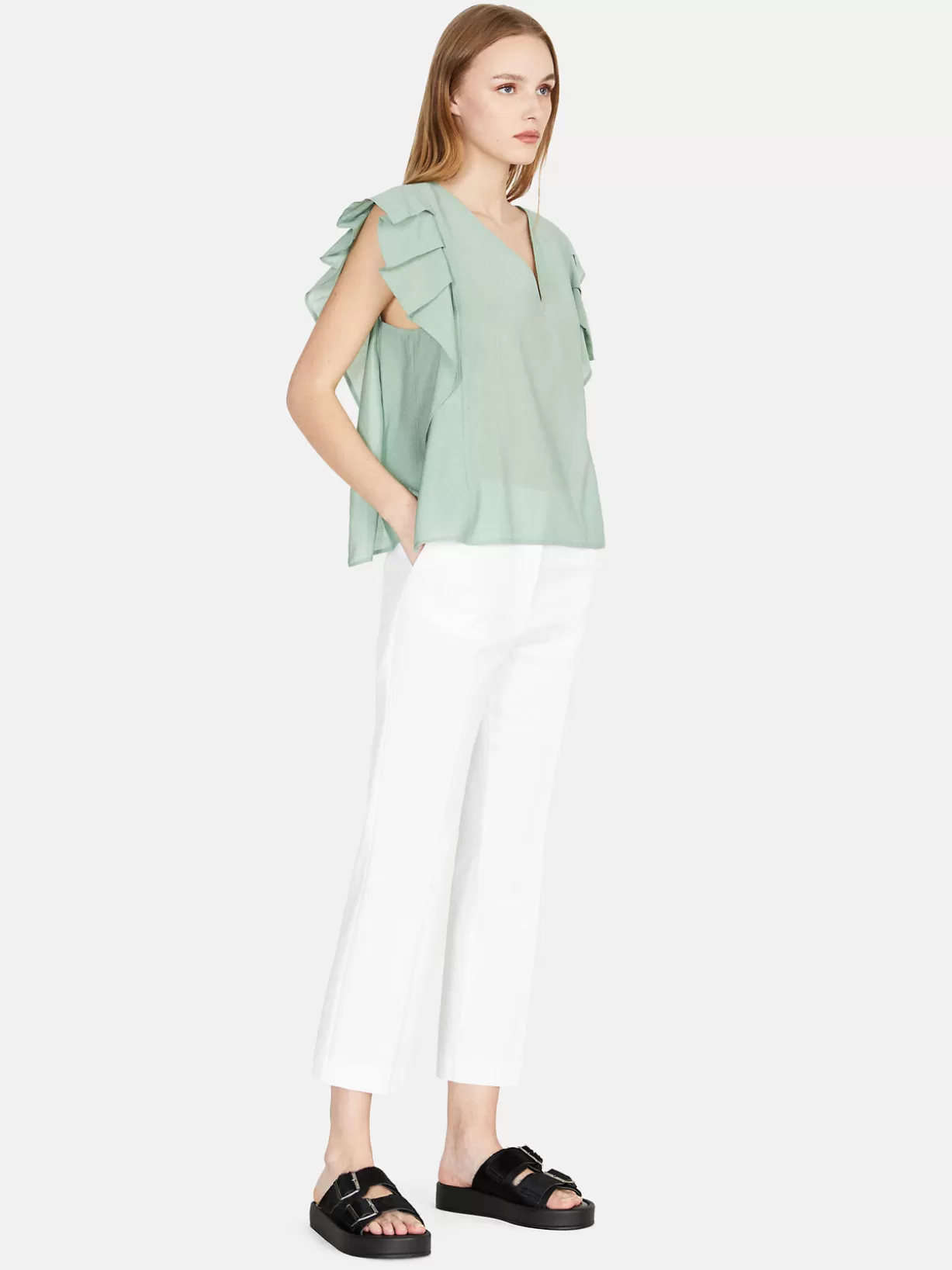 Blouse With Flaps<Sisley Cheap