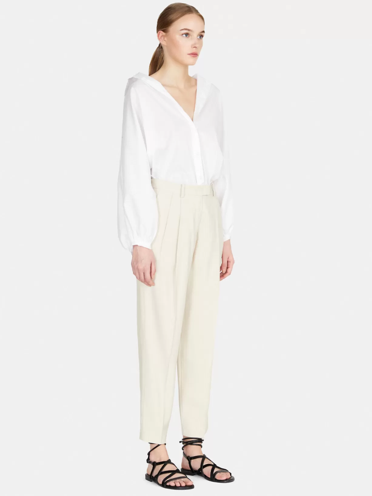 Boyfriend Fit Trousers<Sisley Clearance