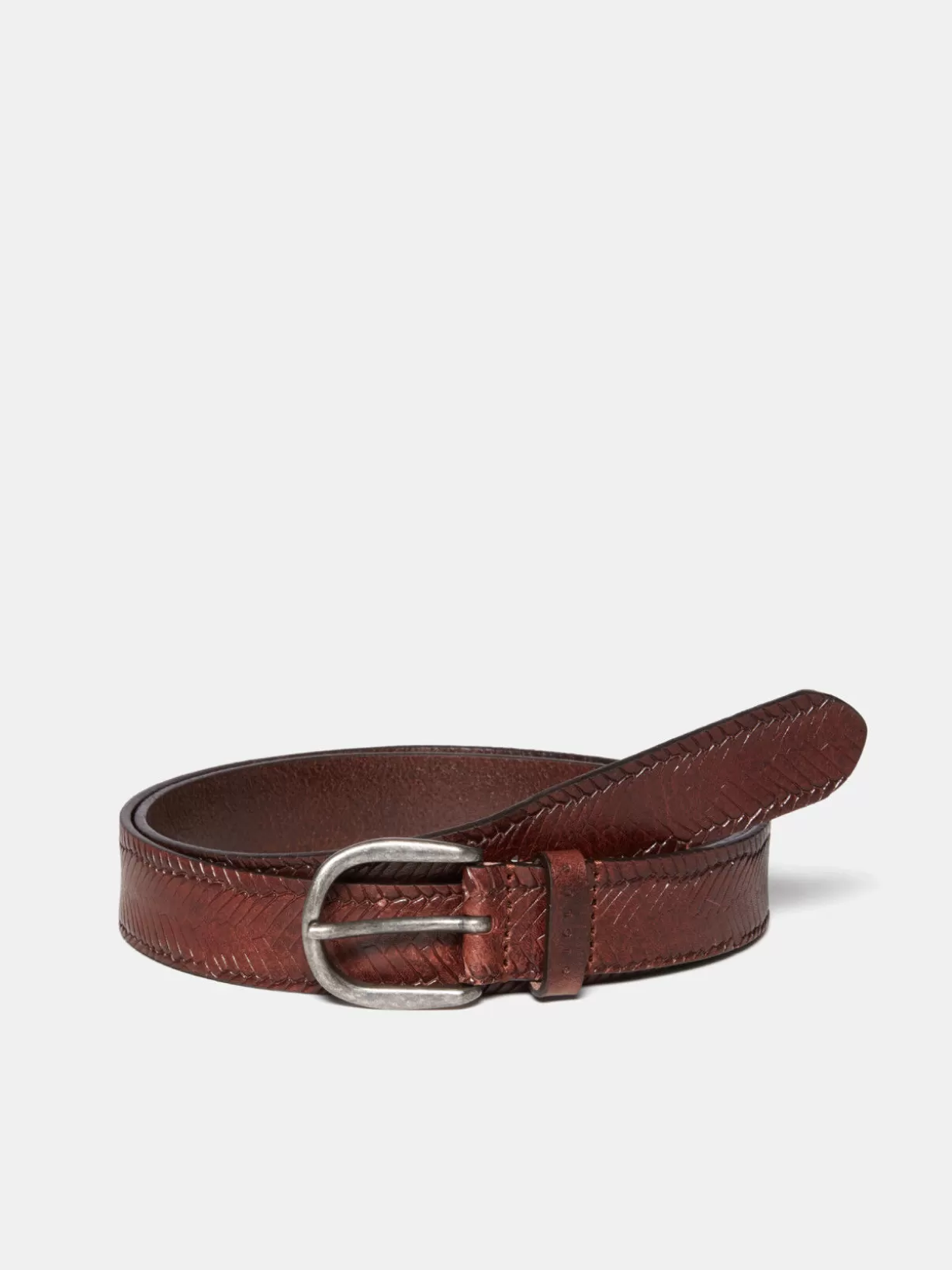 Braided Belt In Leather<Sisley Cheap