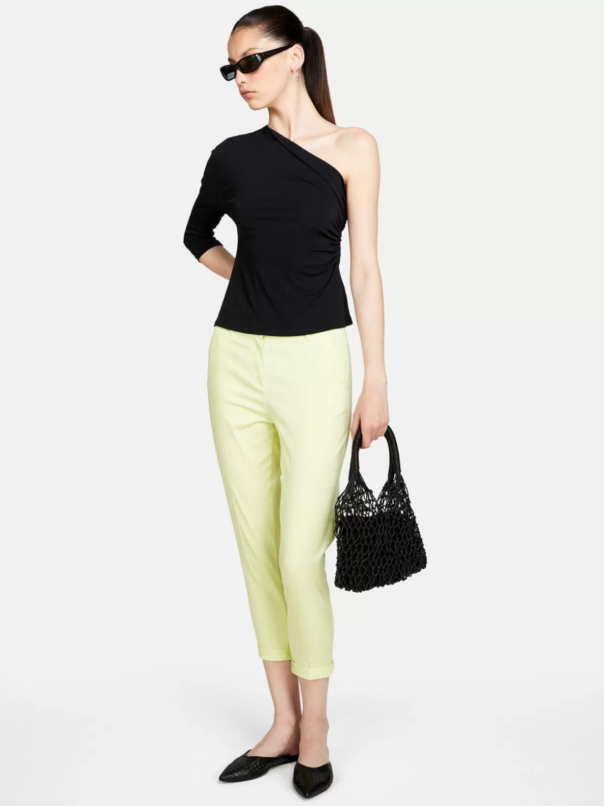 Cigarette Trousers With Cuff<Sisley Cheap