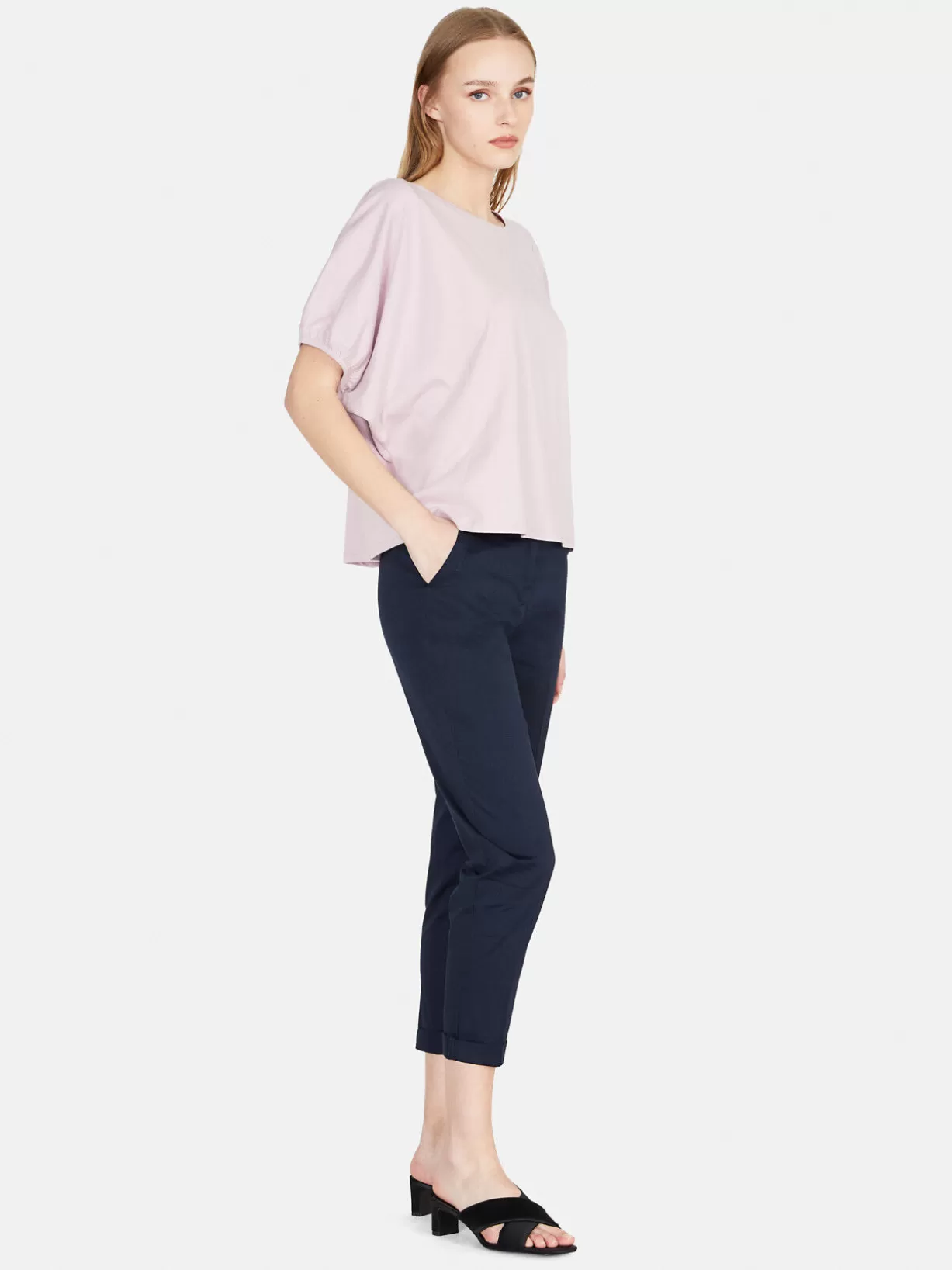 Cigarette Trousers With Cuff<Sisley Online