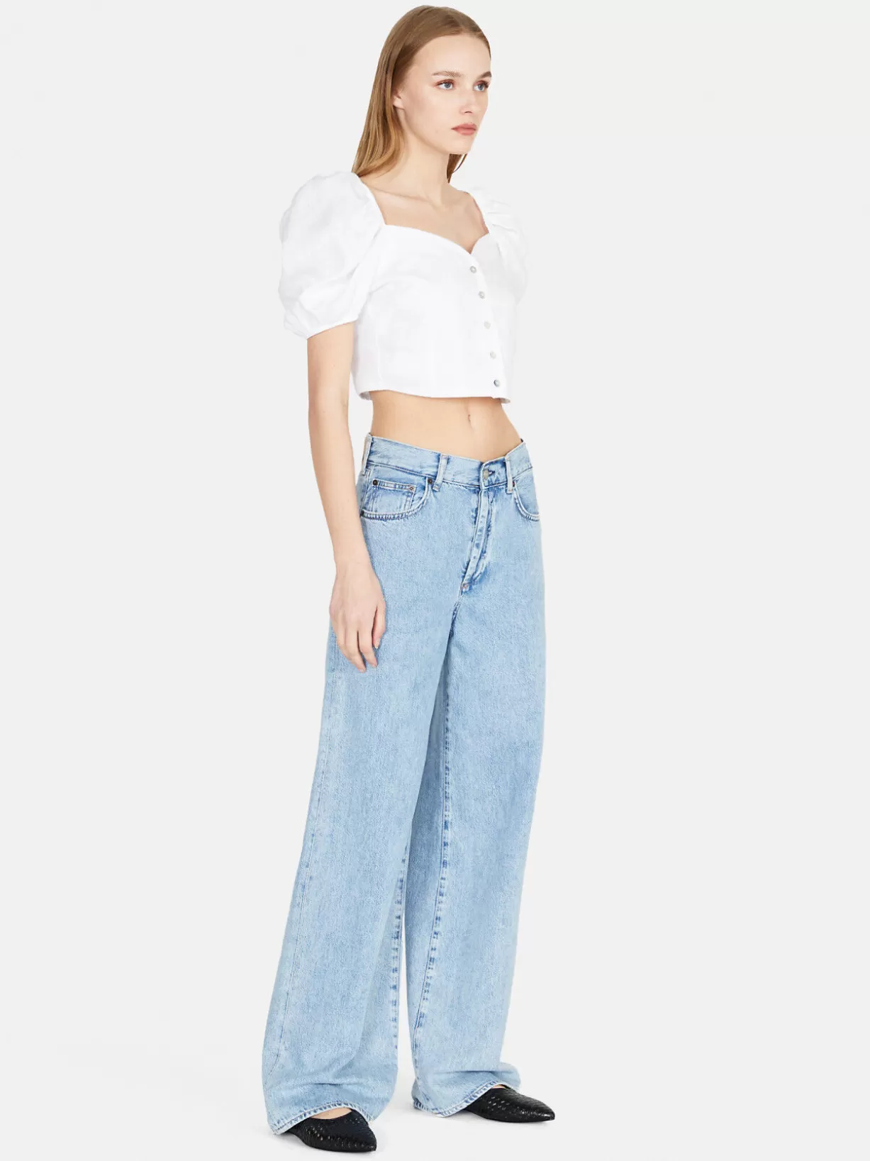 Crop Top In Linen<Sisley Fashion