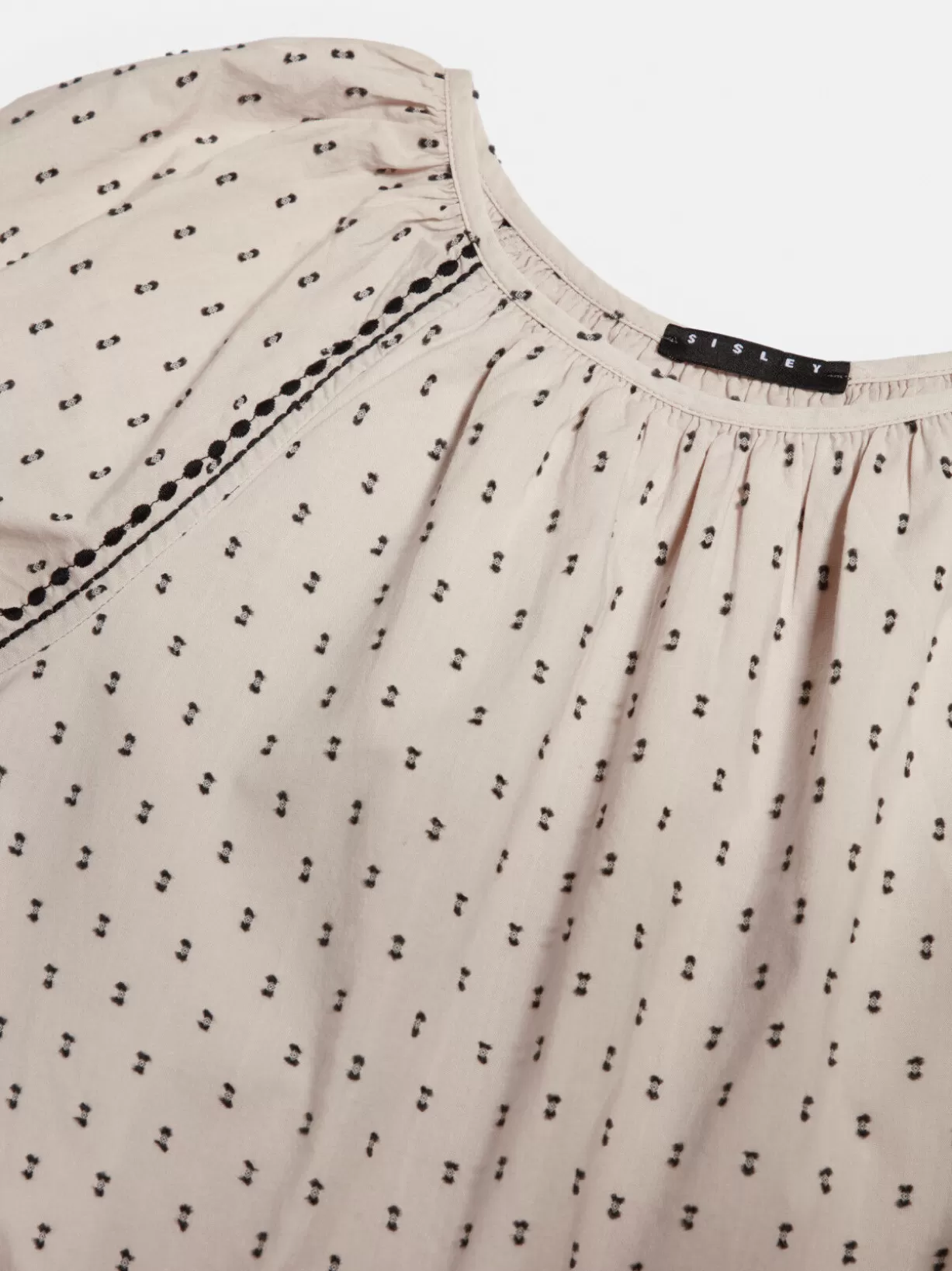 Cropped Blouse With Embroidery<Sisley Fashion