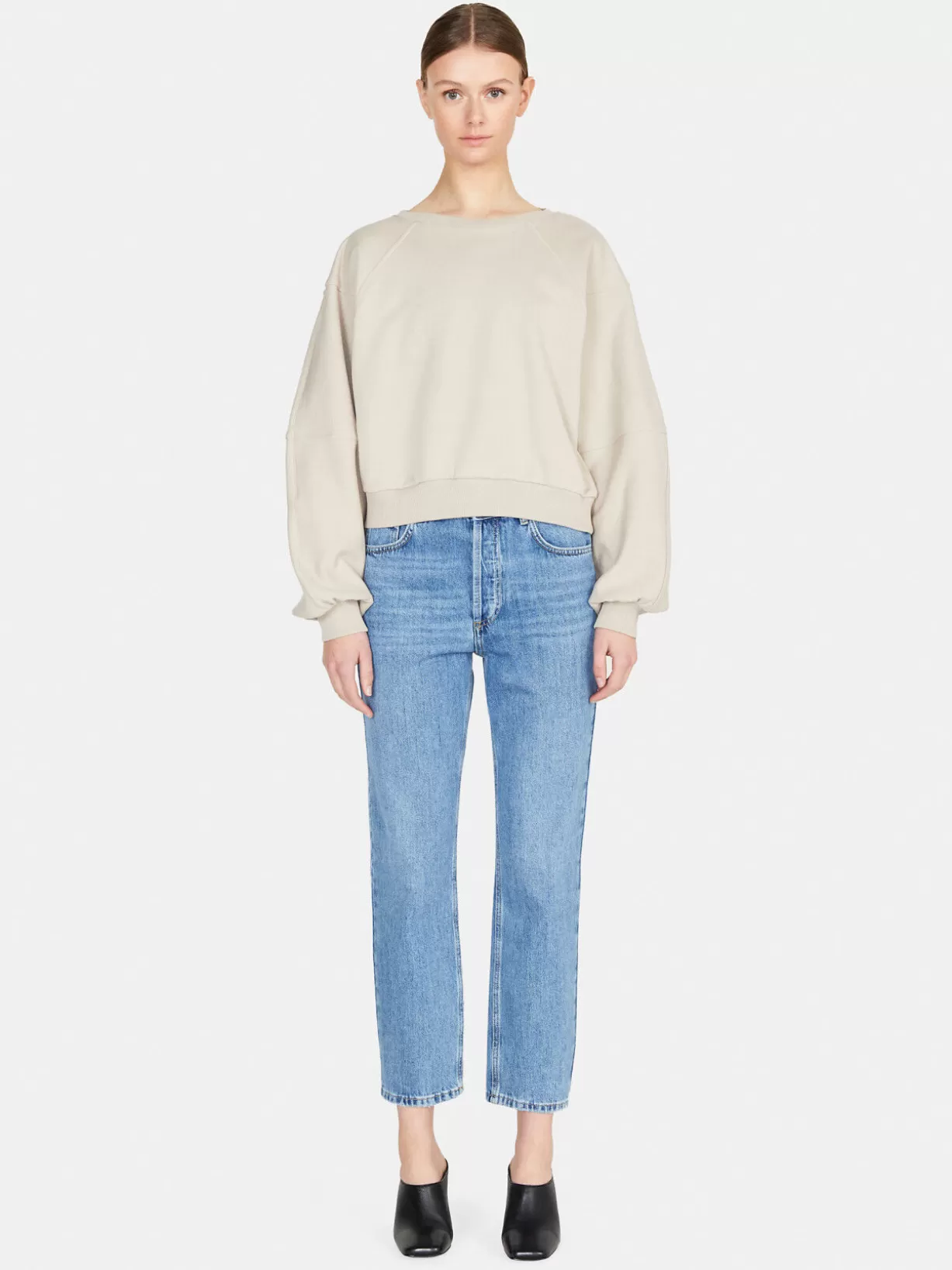 Cropped Sweatshirt<Sisley Cheap