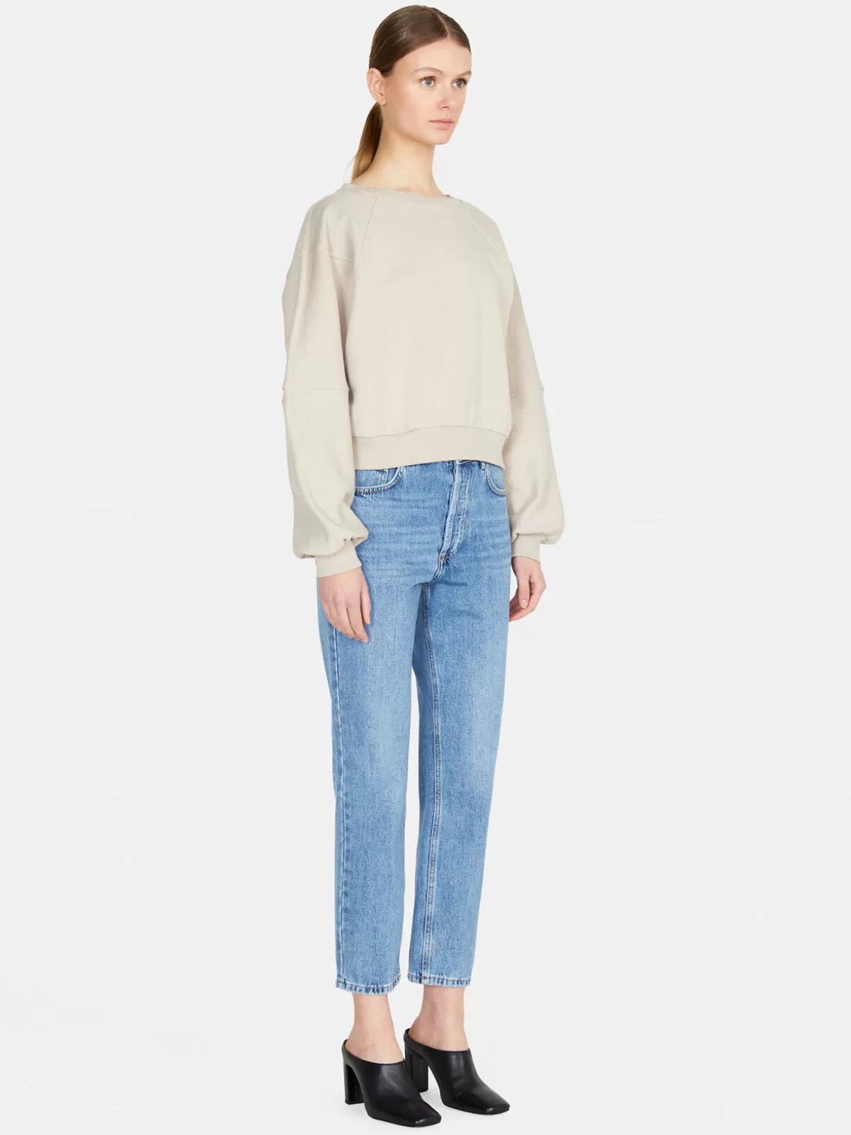 Cropped Sweatshirt<Sisley Cheap