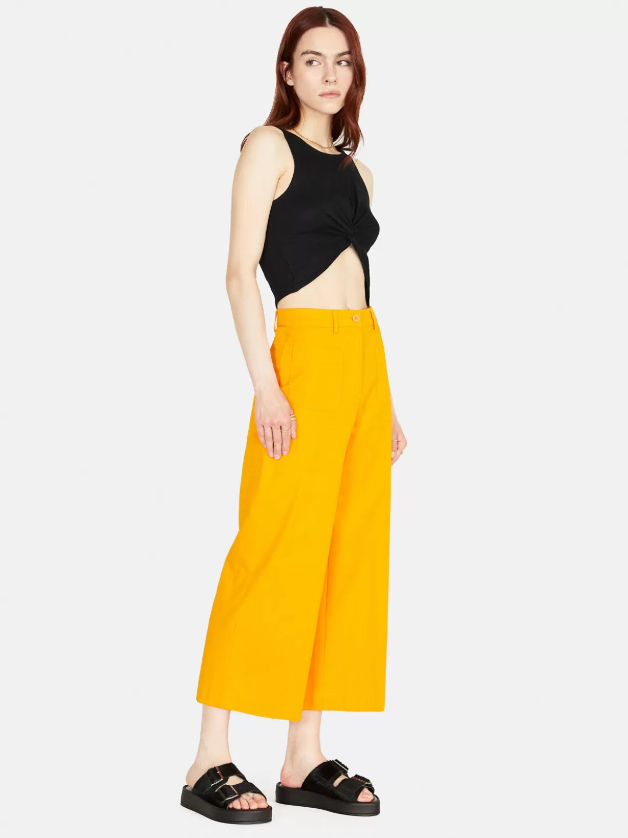 Cropped Trousers With Pockets<Sisley Cheap