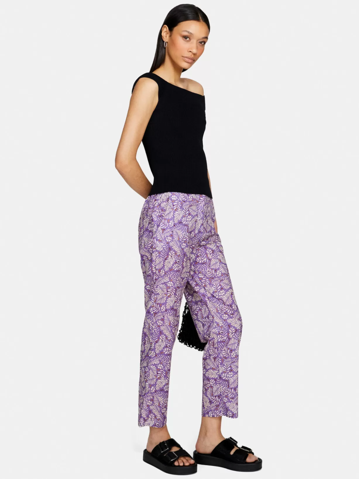 Flared Printed Trousers<Sisley Sale