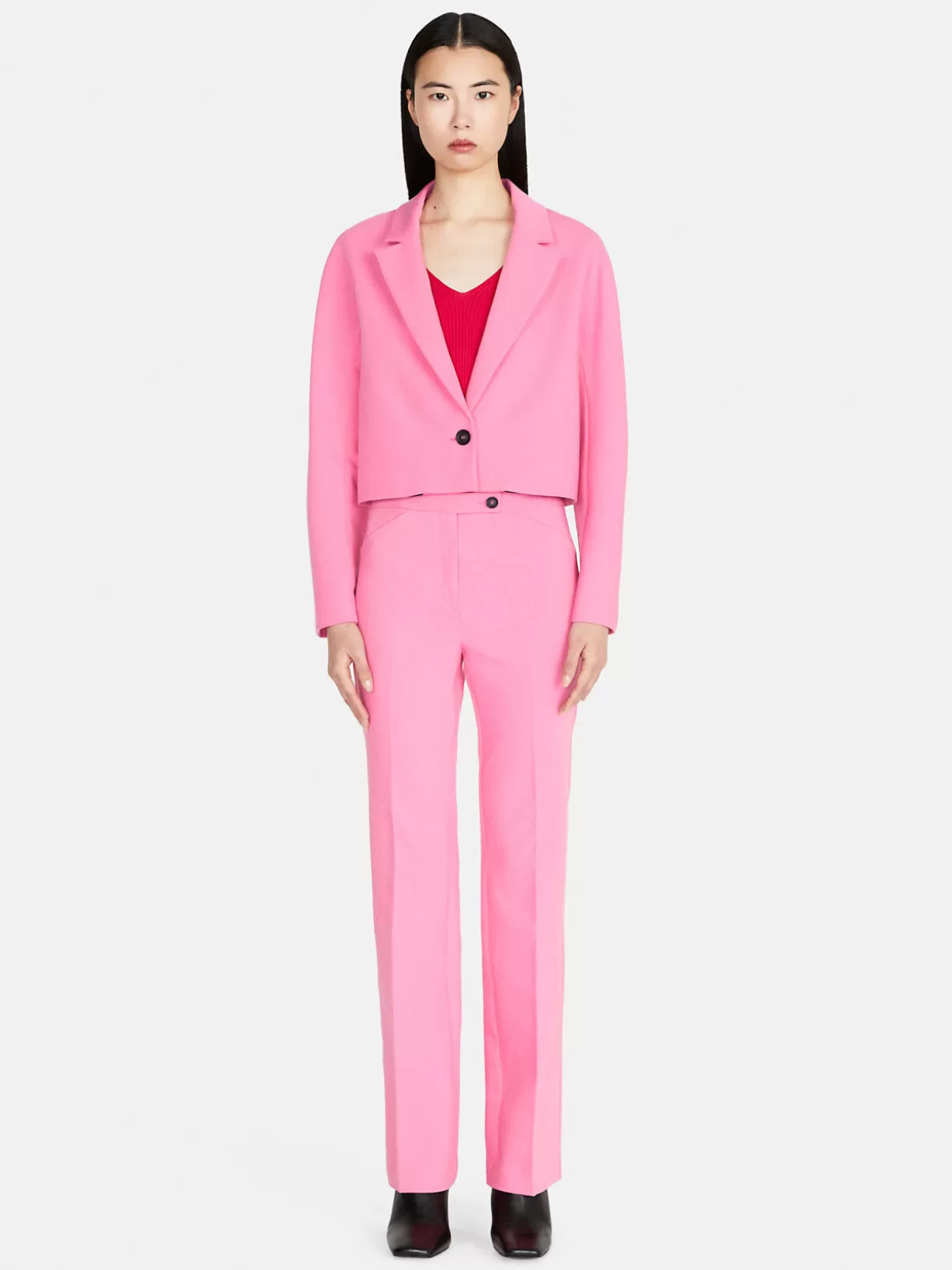 High-Waisted Flare Fit Trousers<Sisley Sale