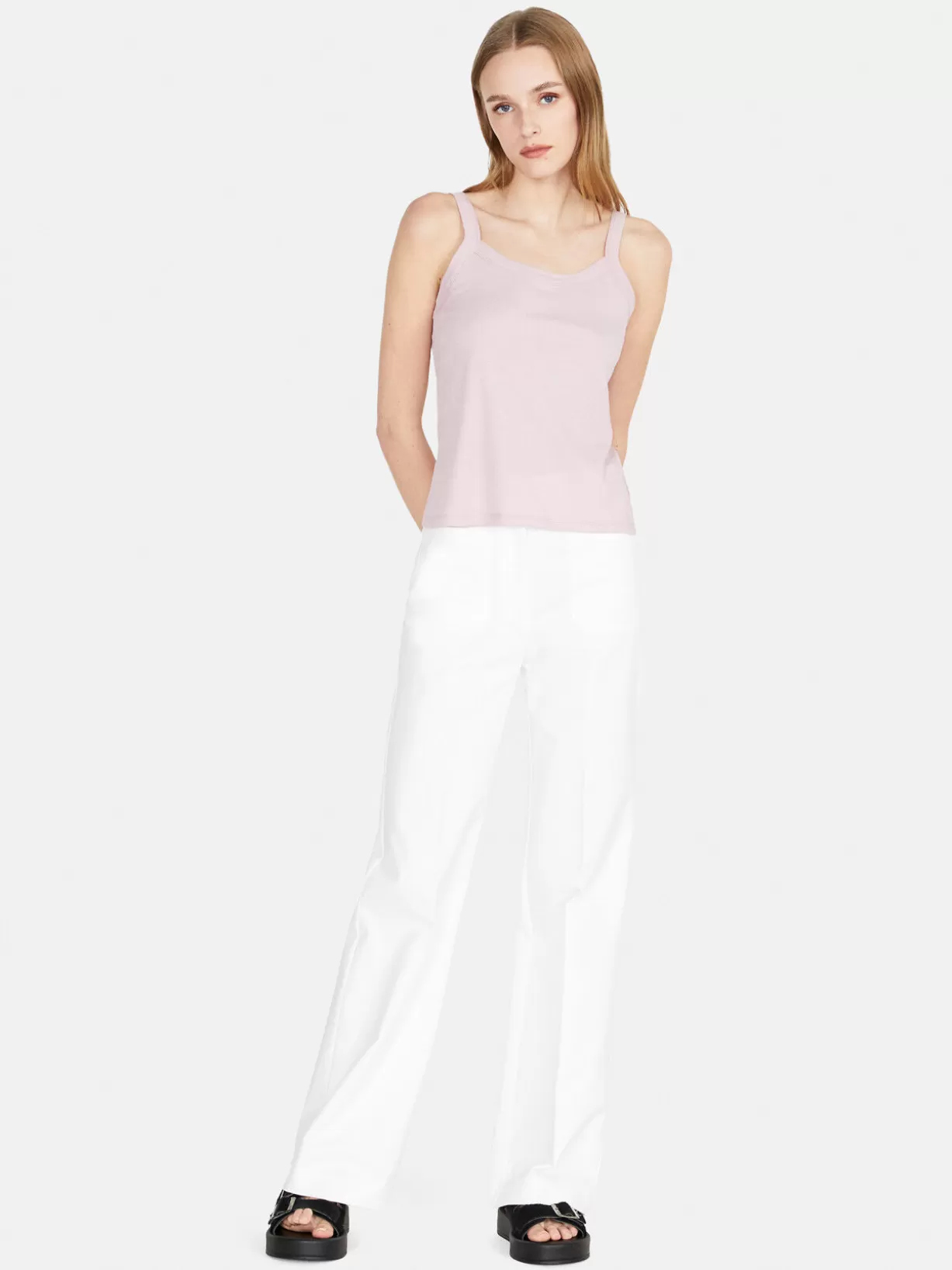 High-Waisted Flare Fit Trousers<Sisley Outlet