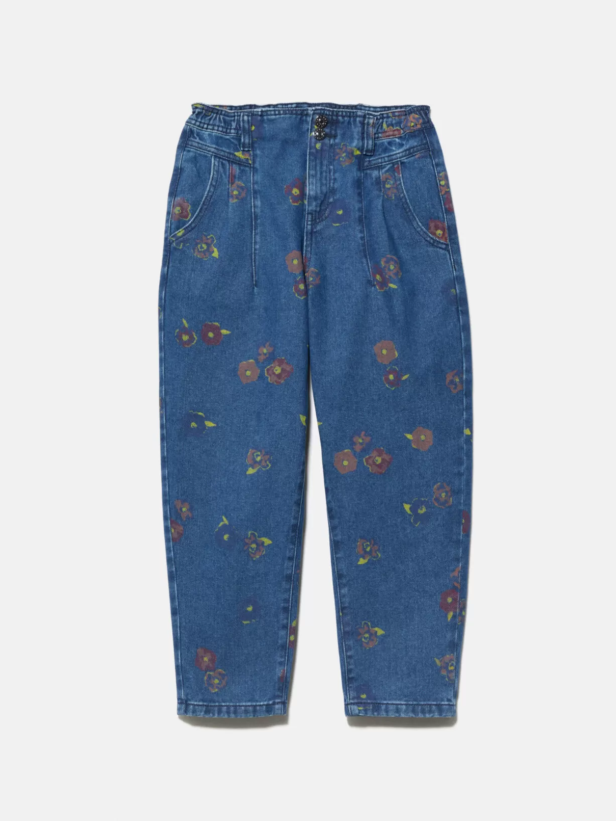 High-Waisted Floral Jeans<Sisley Store