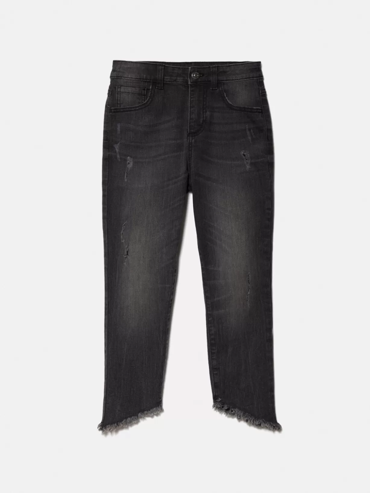 High-Waisted Jeans With Rips<Sisley Best Sale