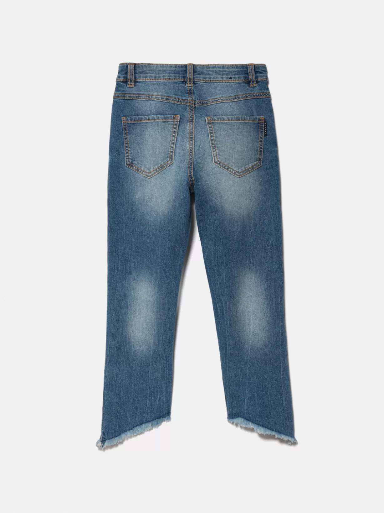 High-Waisted Jeans With Rips<Sisley Sale