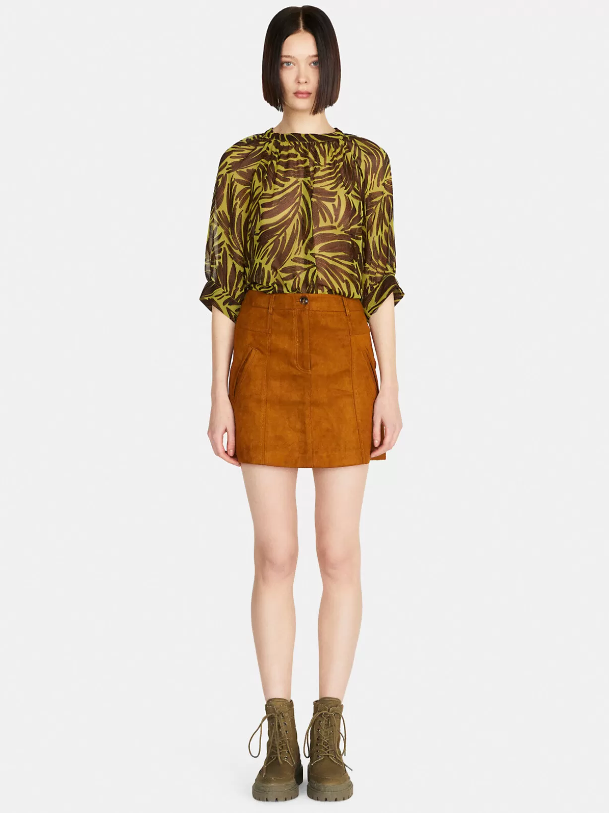 High-Waisted Mini Skirt<Sisley Cheap