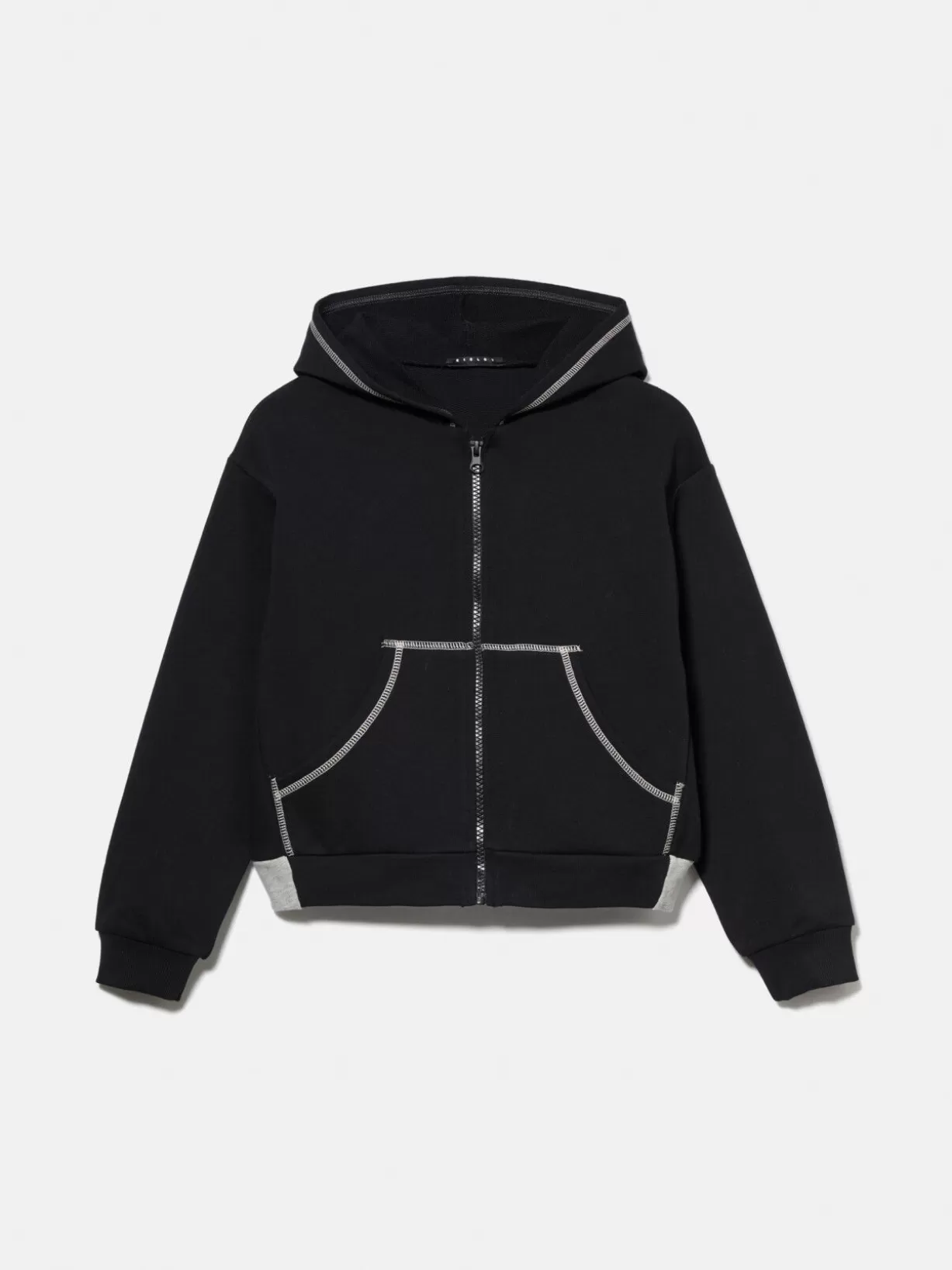 Hoodie With Logoed Elastic<Sisley Cheap