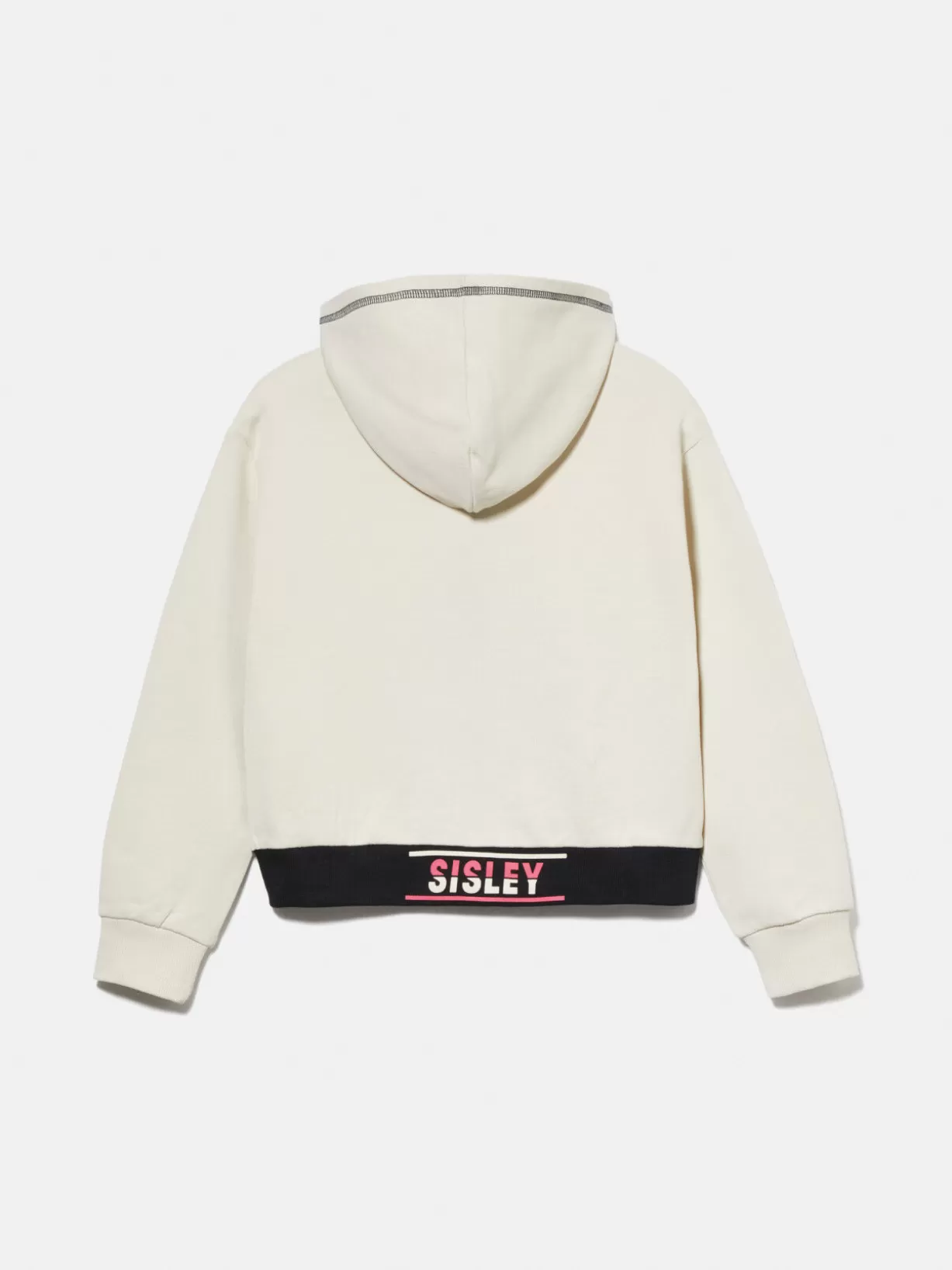 Hoodie With Logoed Elastic<Sisley Discount