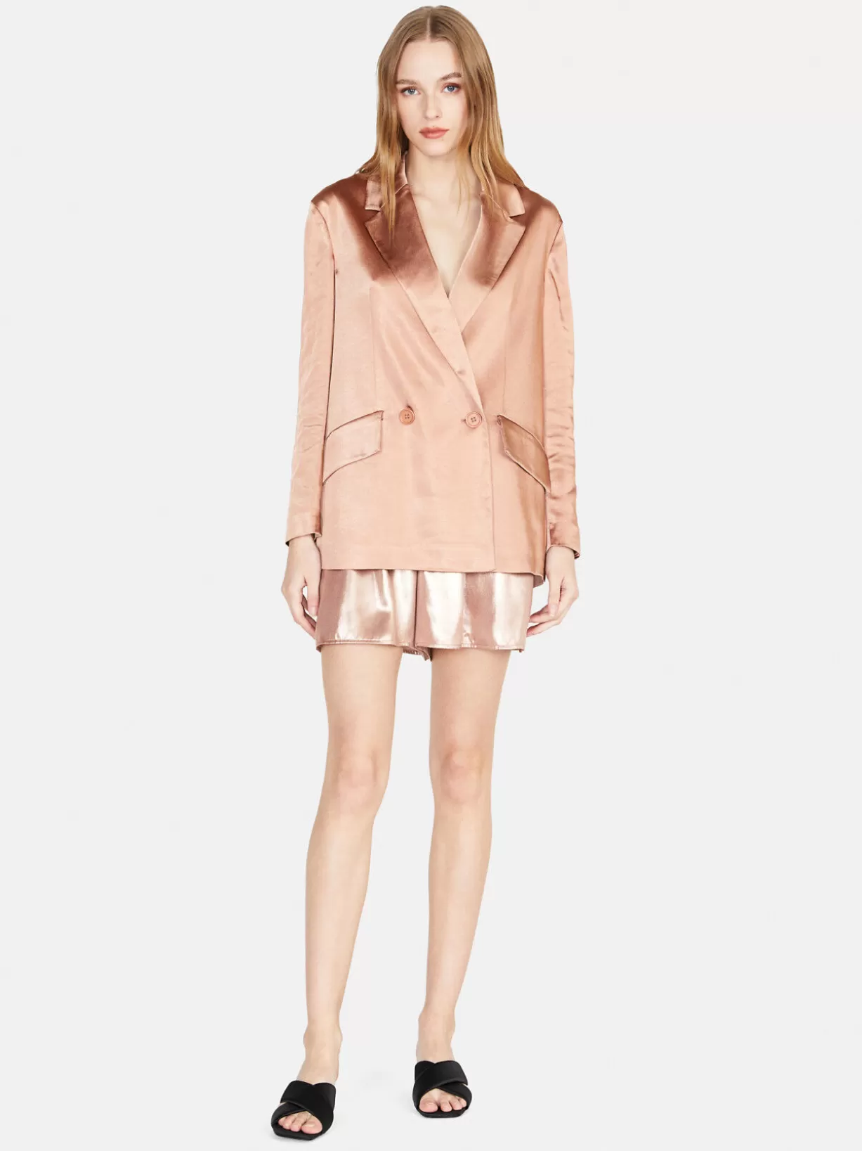 Jacket In Satin<Sisley Shop