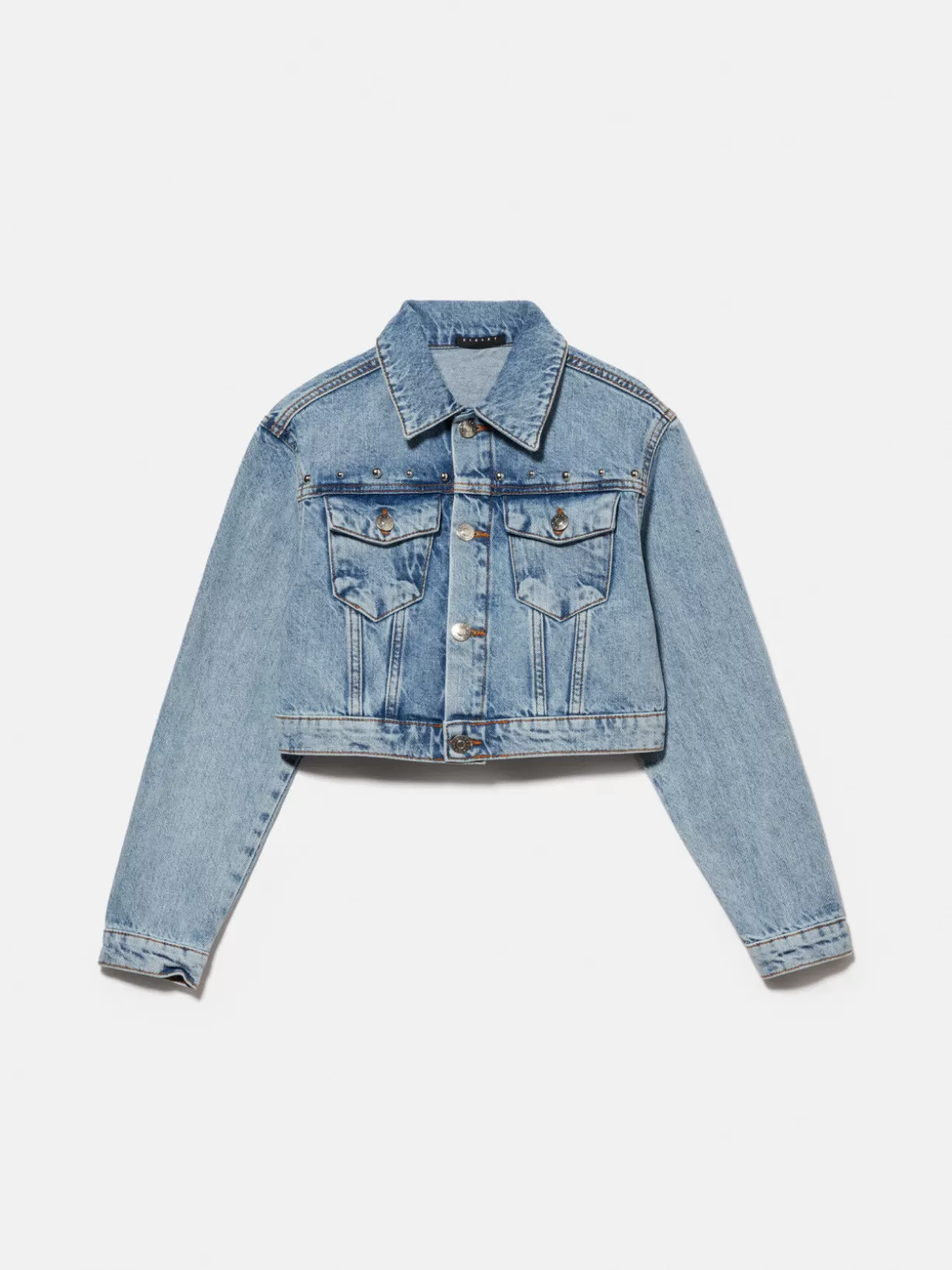 Jean Jacket With Studs<Sisley Outlet