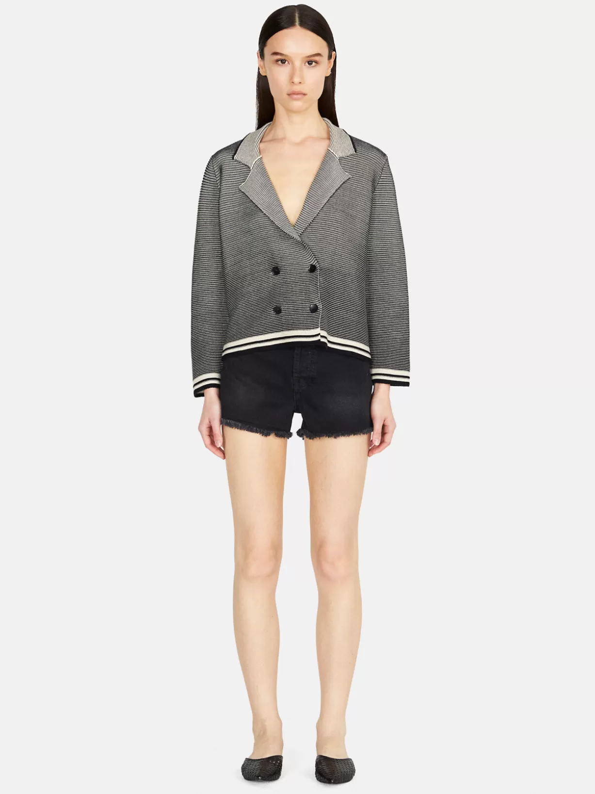 Knit Cropped Jacket<Sisley Sale