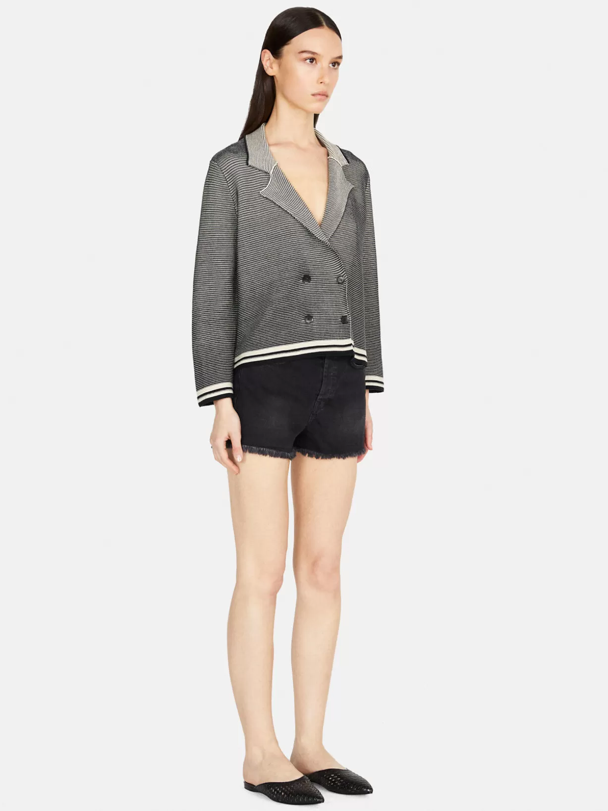 Knit Cropped Jacket<Sisley Sale