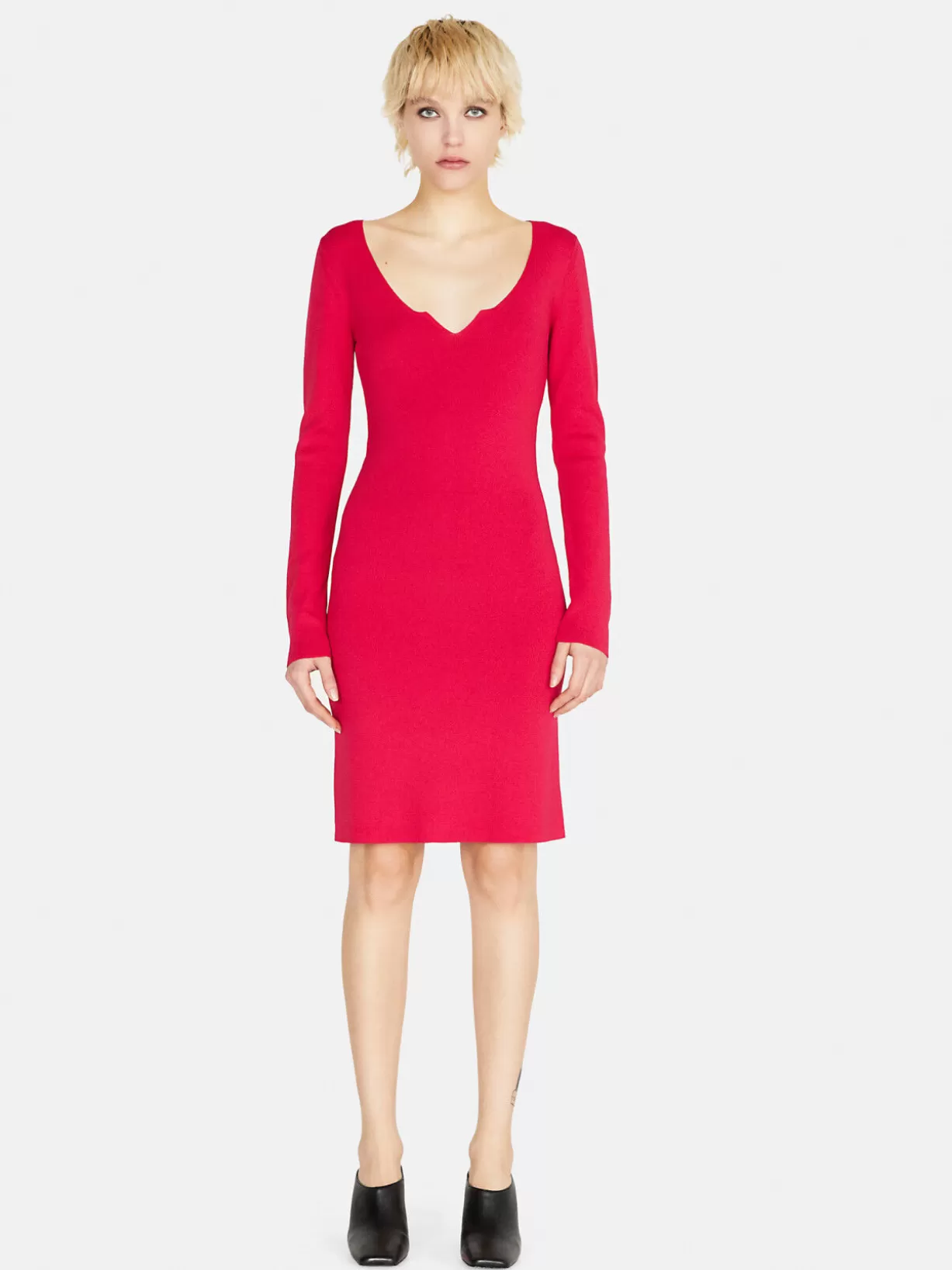 Knit Sheath Dress<Sisley Cheap