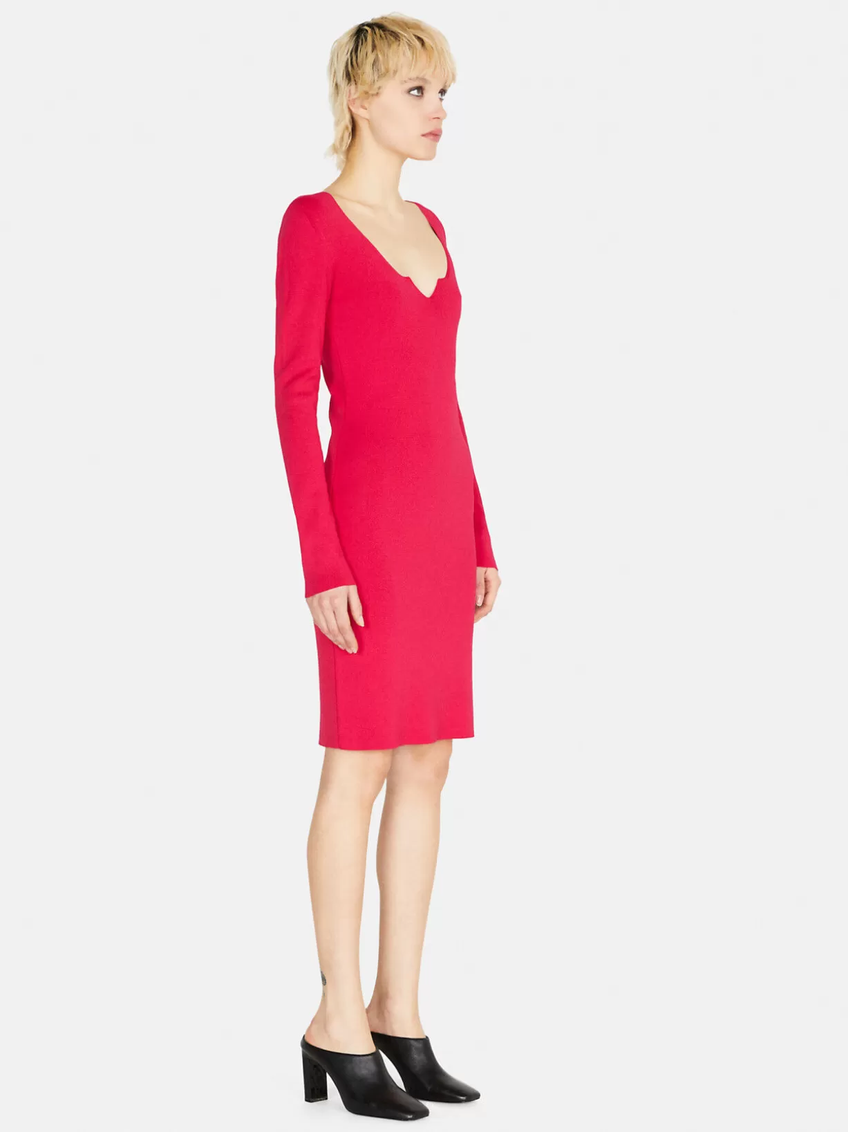 Knit Sheath Dress<Sisley Cheap