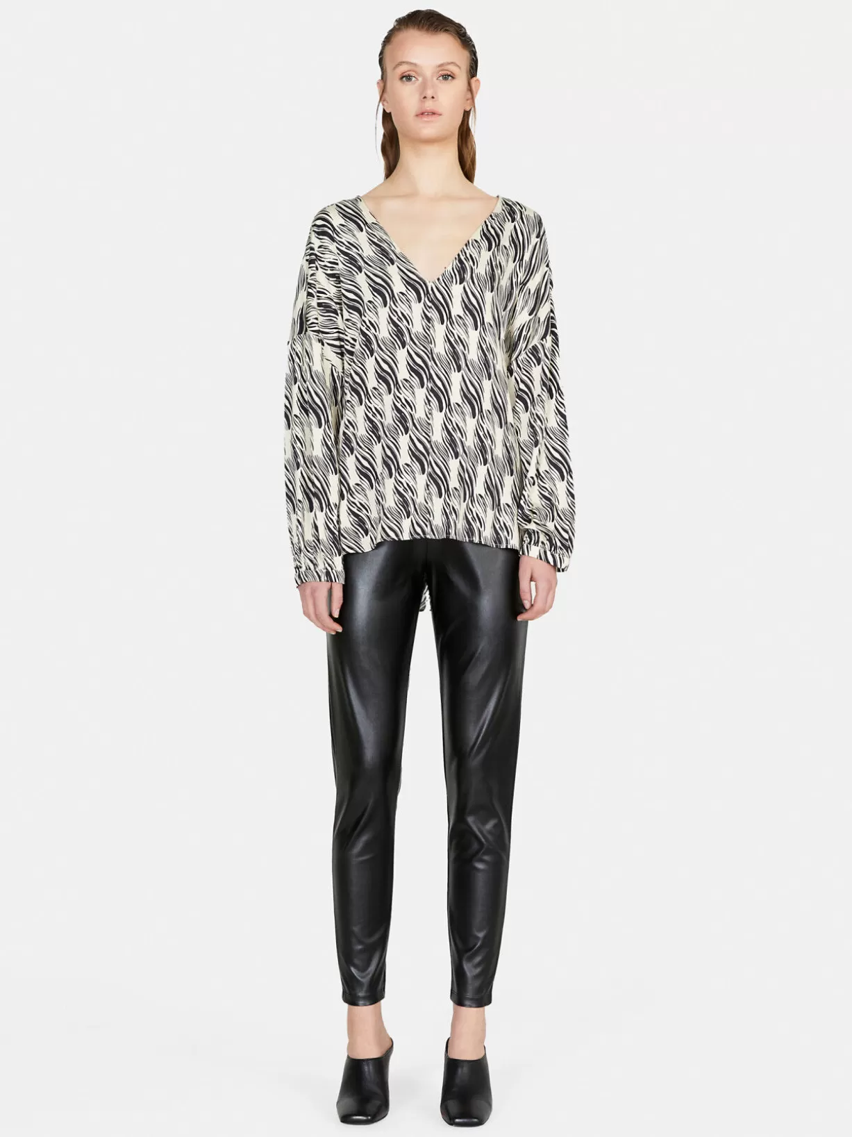 Leggings In Imitation Leather<Sisley Clearance