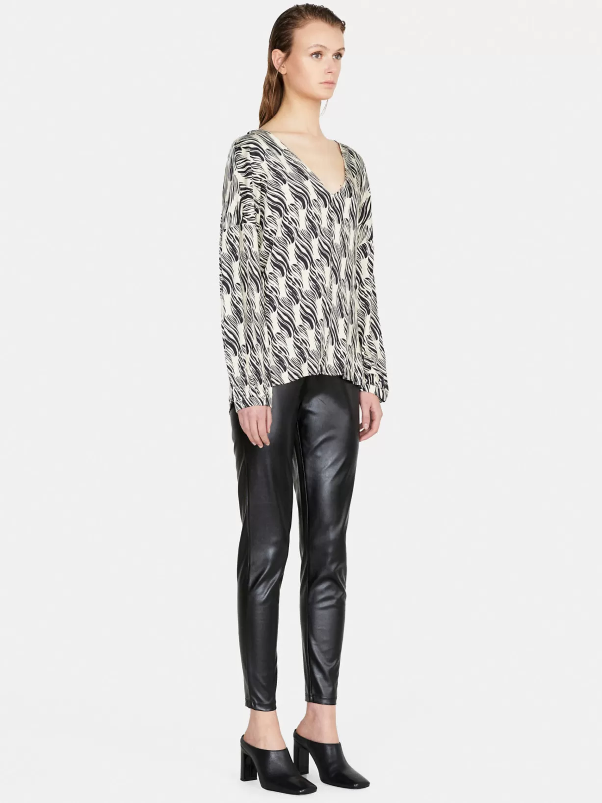 Leggings In Imitation Leather<Sisley Clearance