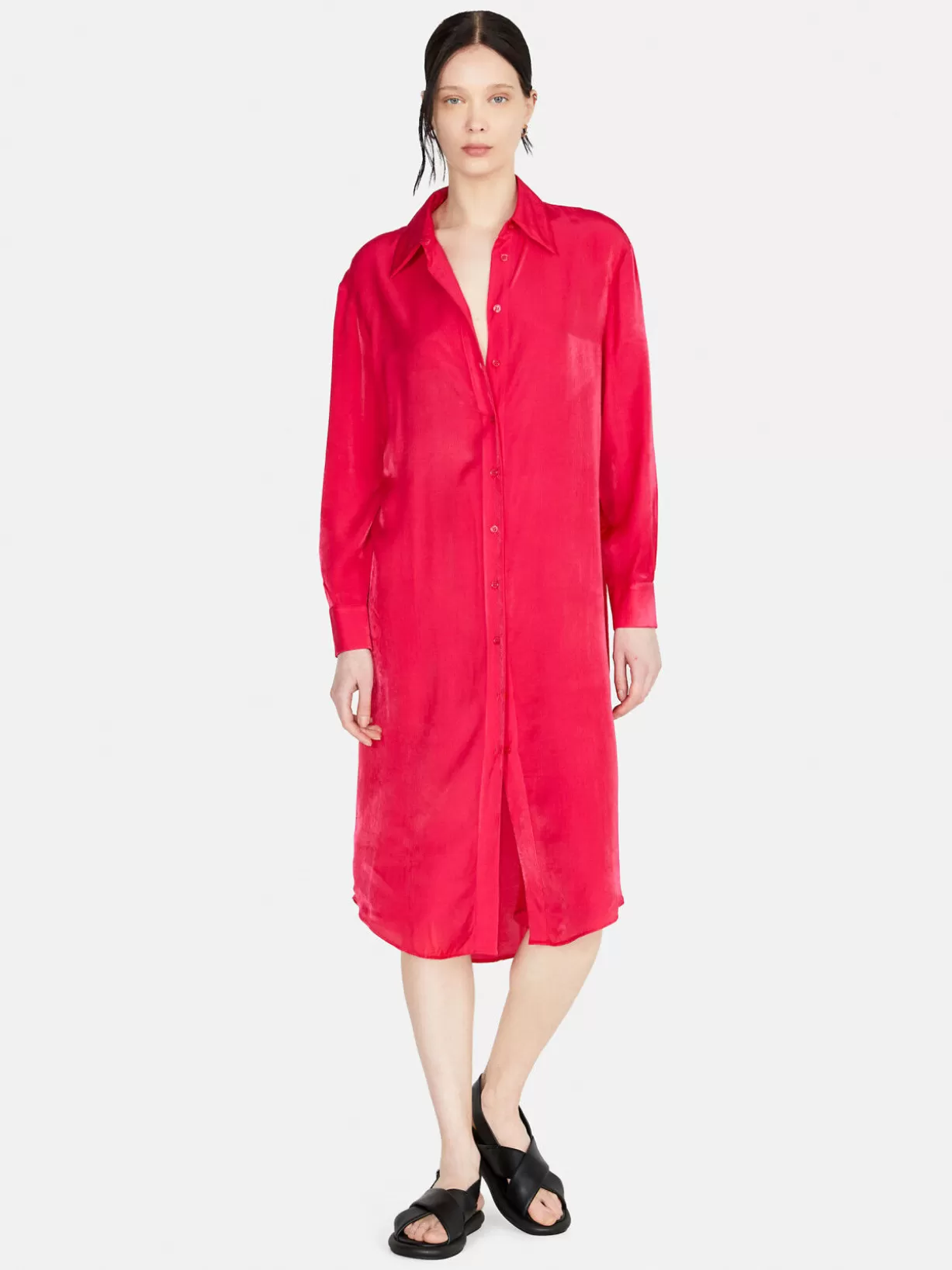 Long Oversized Fit Shirt<Sisley Hot