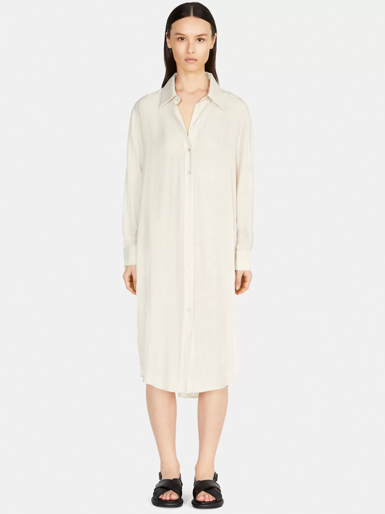 Long Oversized Fit Shirt<Sisley Sale