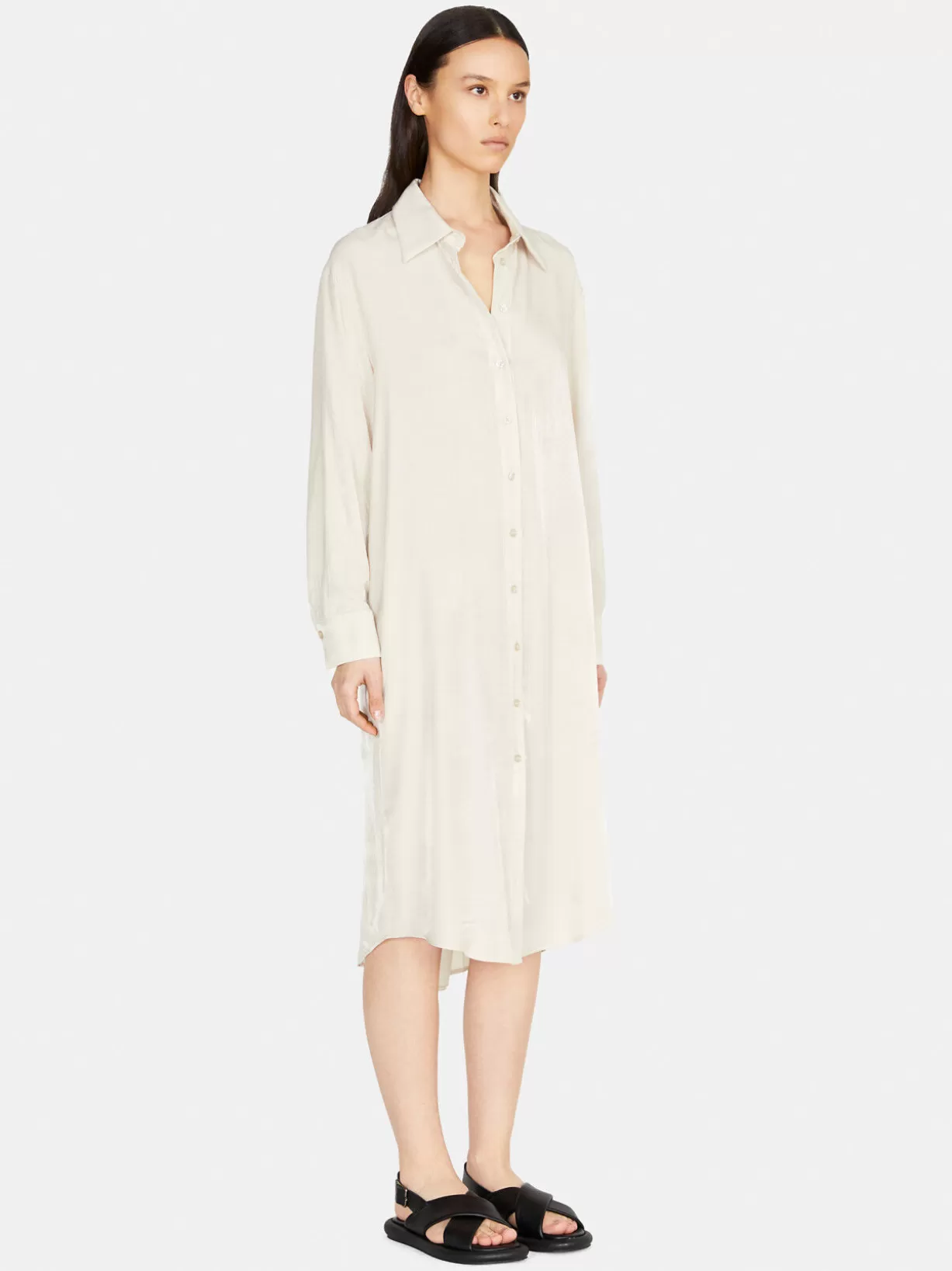 Long Oversized Fit Shirt<Sisley Sale