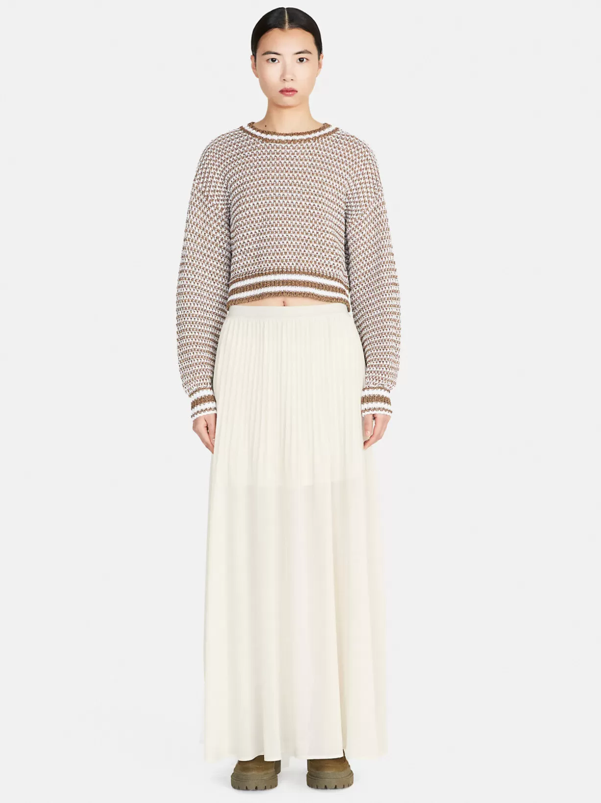 Long Pleated Skirt<Sisley Store