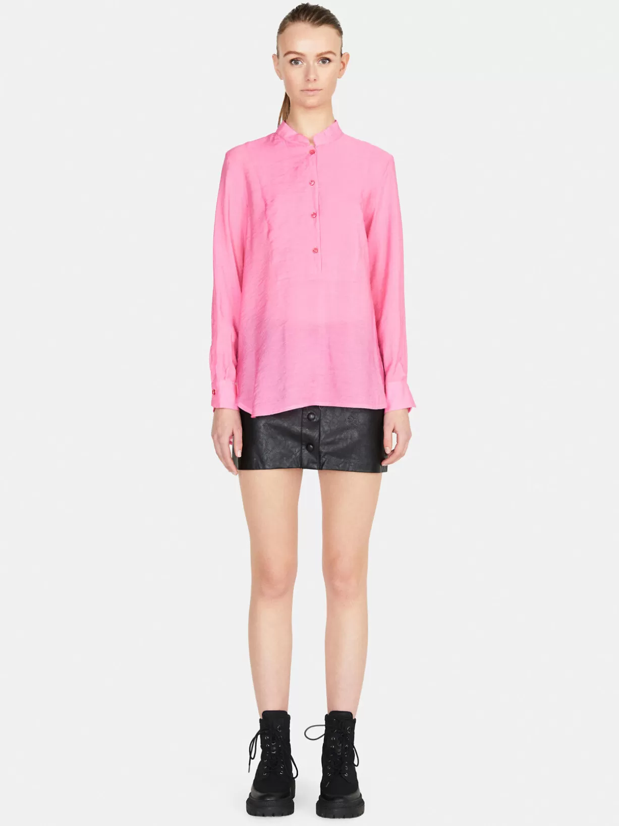 Long Shirt In Organza<Sisley Flash Sale