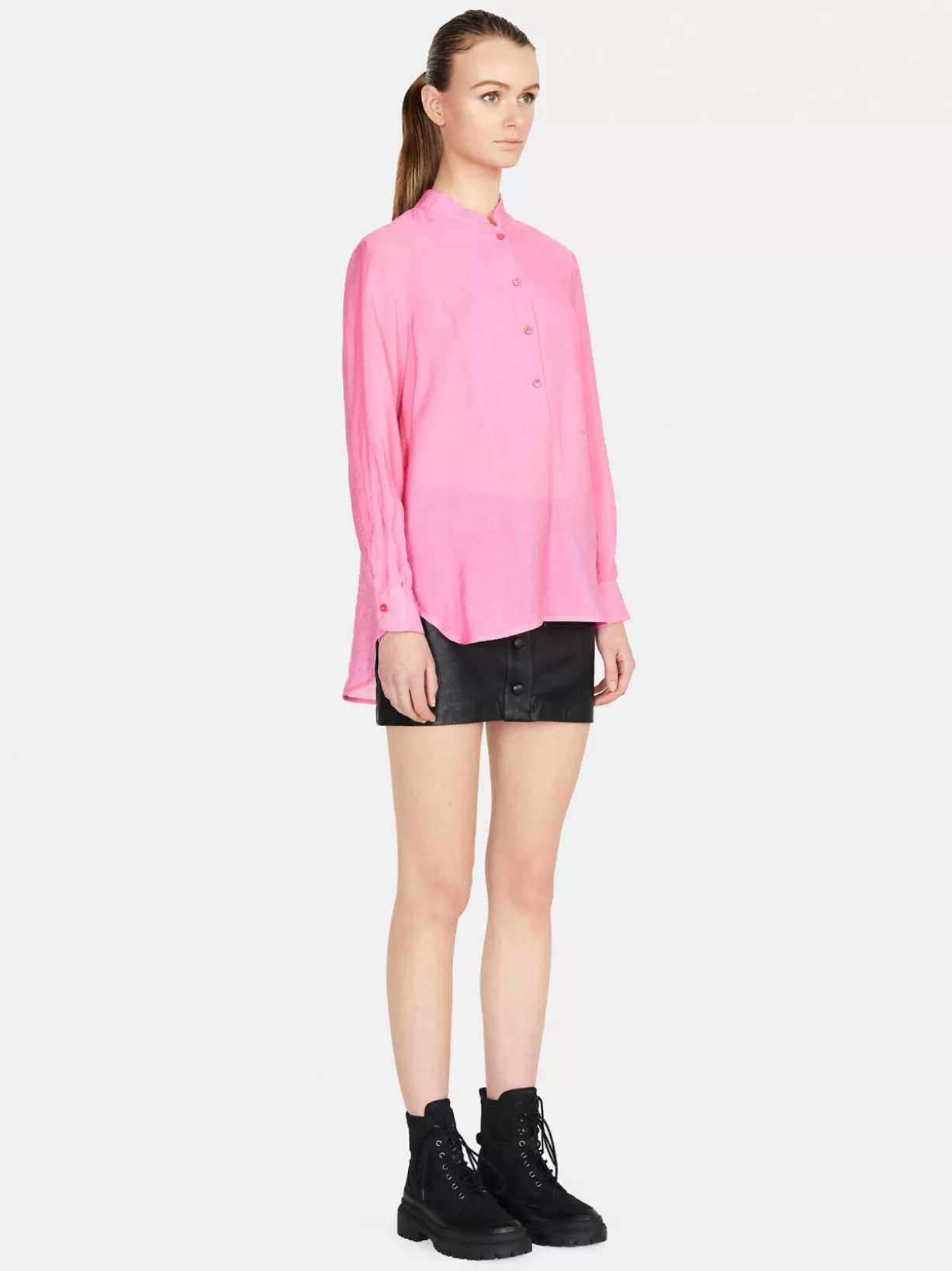 Long Shirt In Organza<Sisley Flash Sale