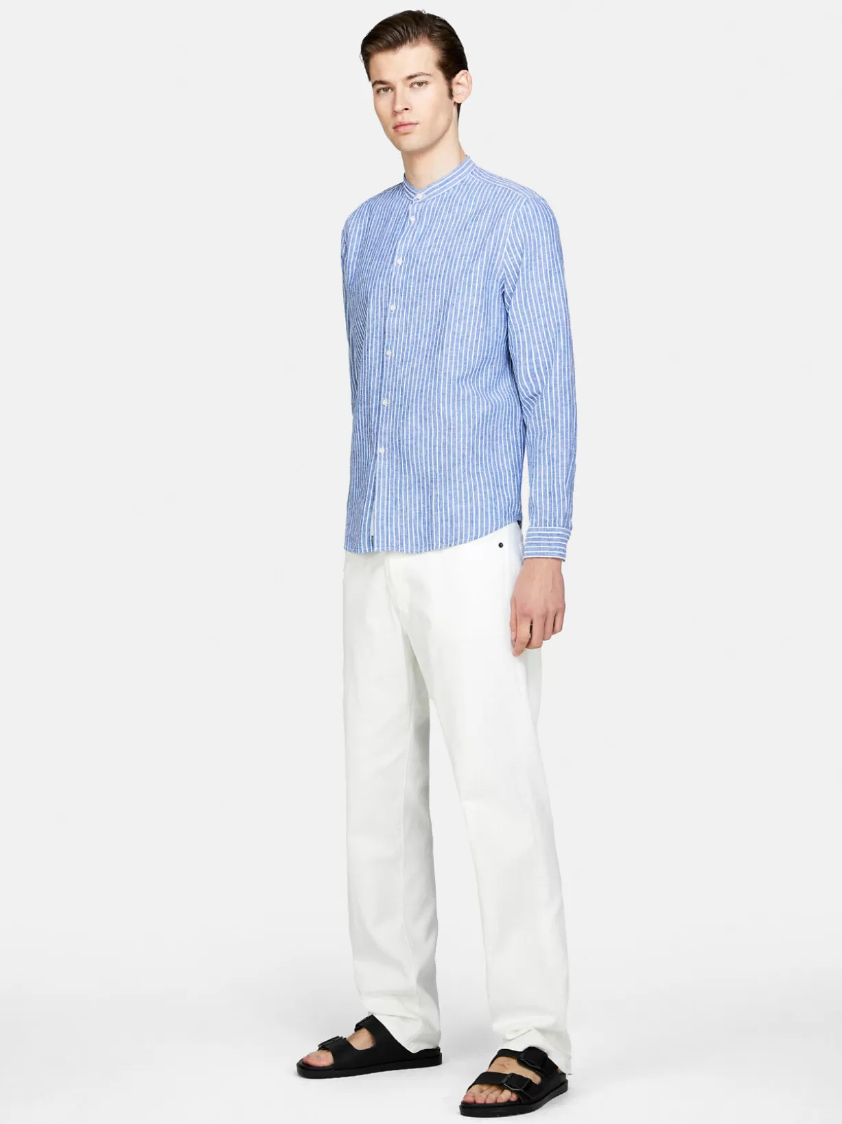 Mandarin Collar Shirt<Sisley Cheap