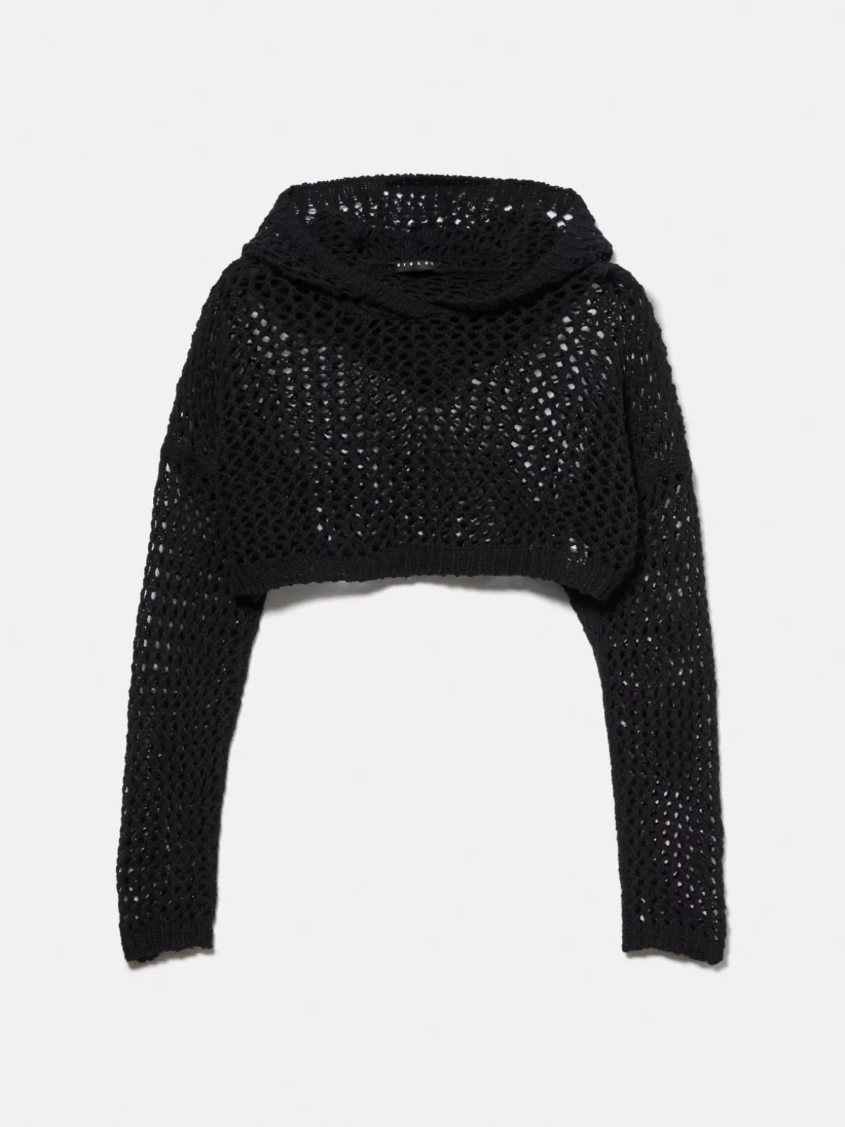 Mesh Sweater With Hood<Sisley New