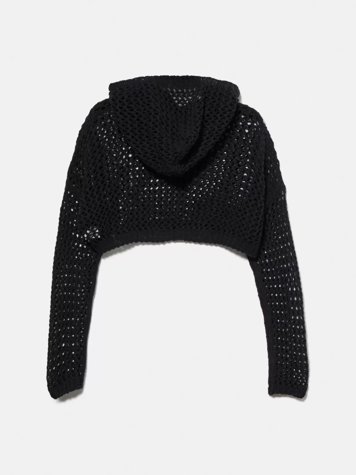 Mesh Sweater With Hood<Sisley New