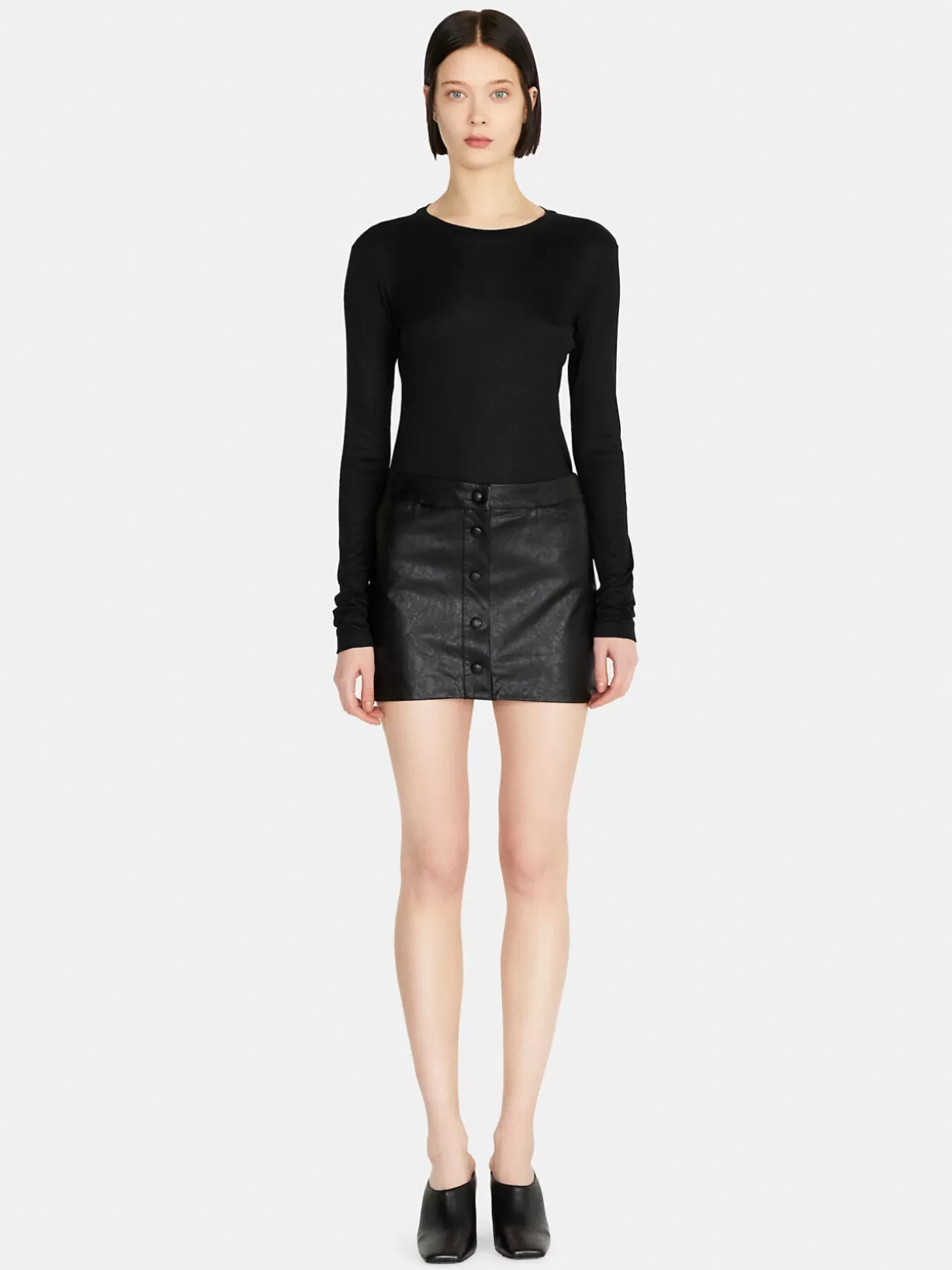 Mini Skirt With Buttons<Sisley Flash Sale