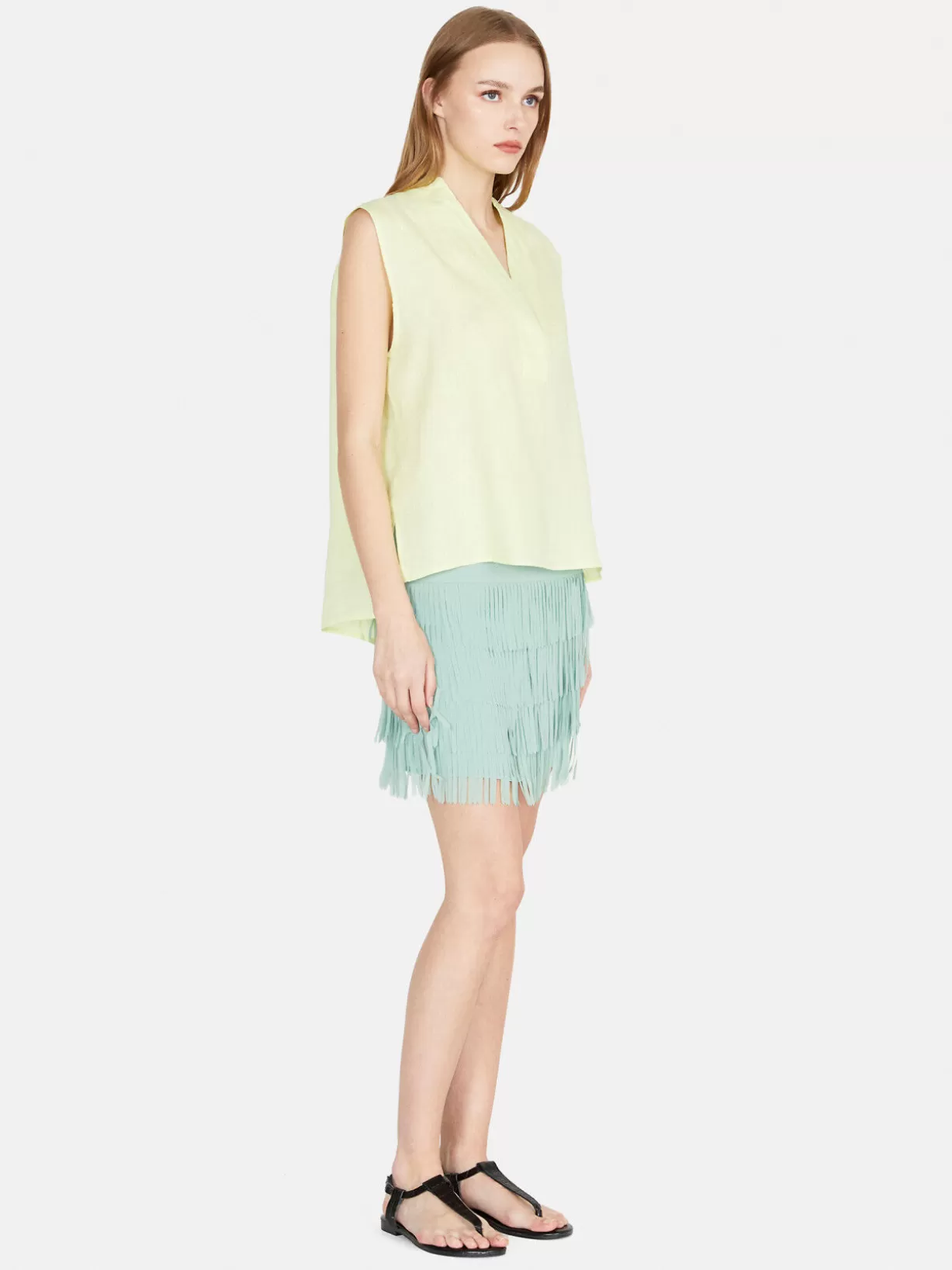 Mini Skirt With Fringes<Sisley Discount