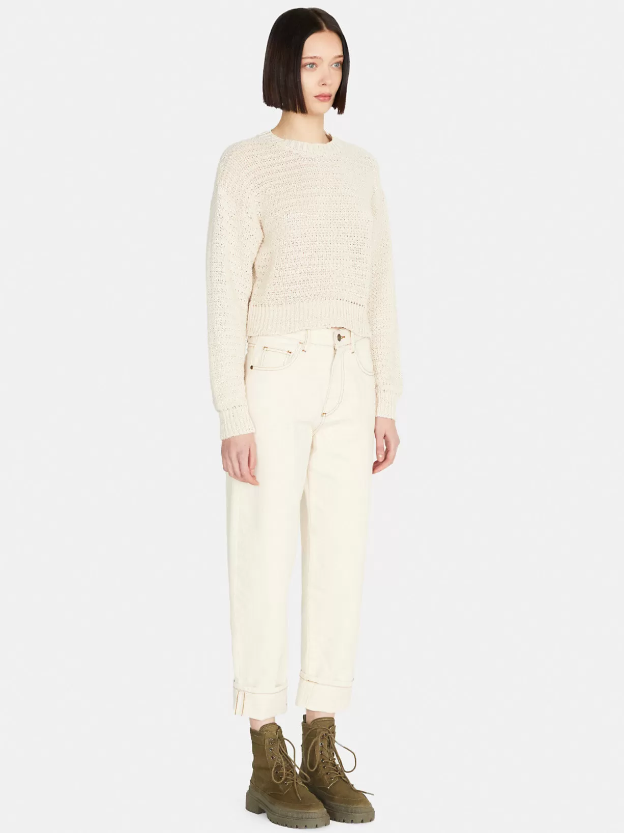 Natural Colored Baggy Fit Jeans<Sisley Cheap