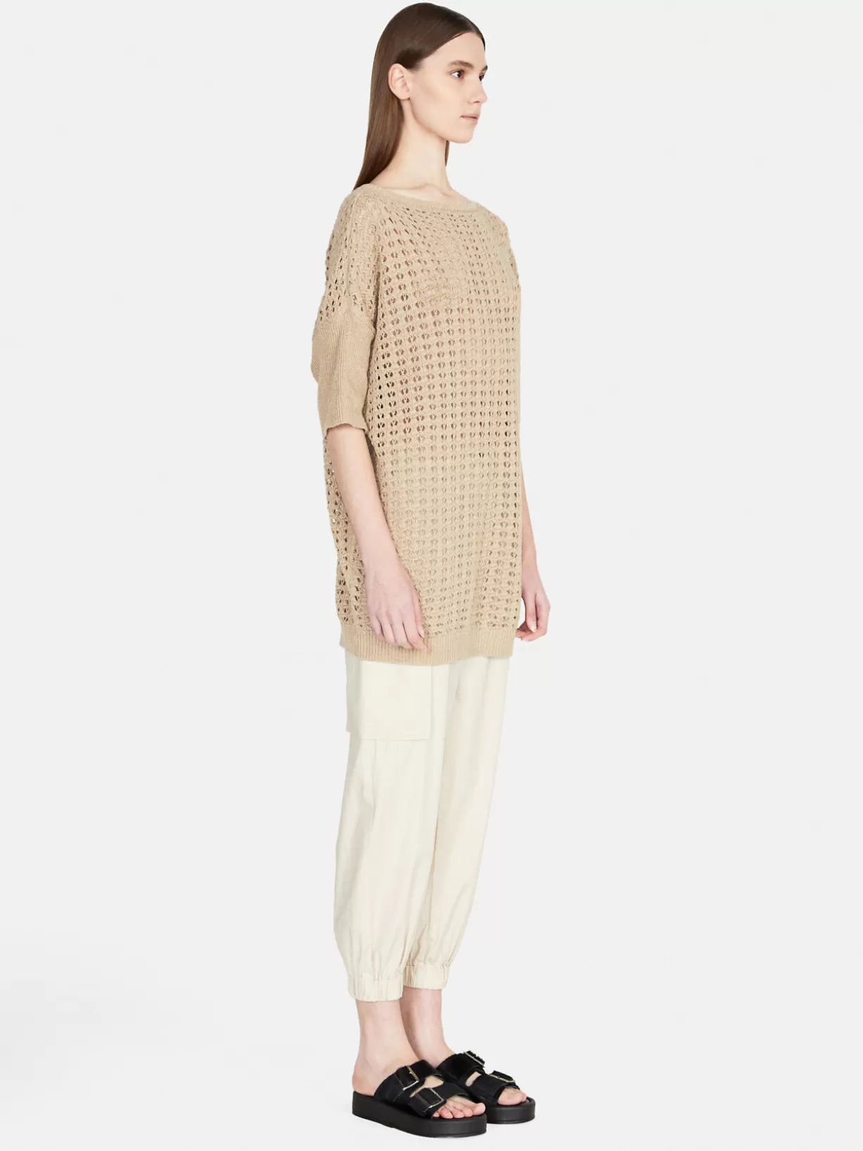 Open-Knit Oversized Sweater<Sisley Shop