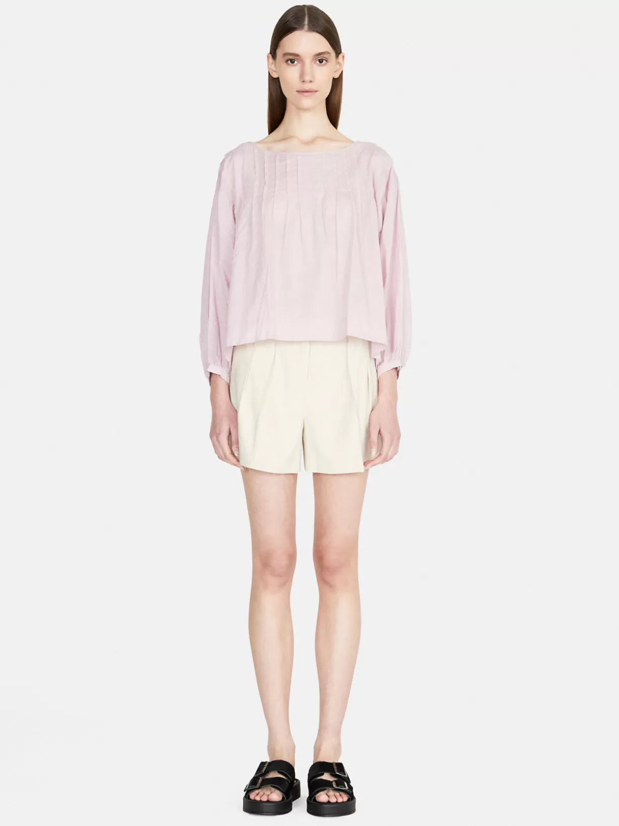 Oversized Blouse With Pleats<Sisley Cheap