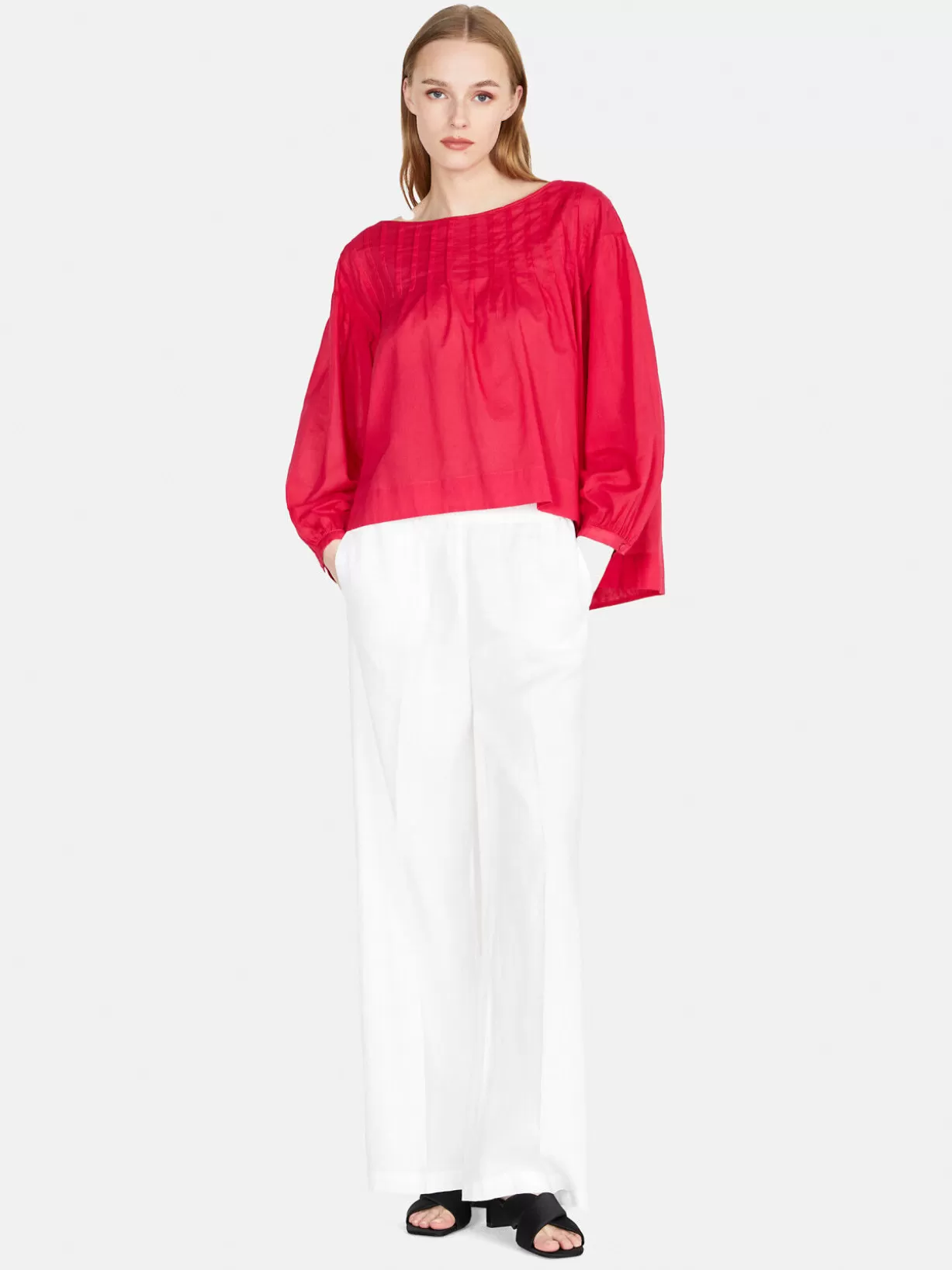 Oversized Blouse With Pleats<Sisley Fashion