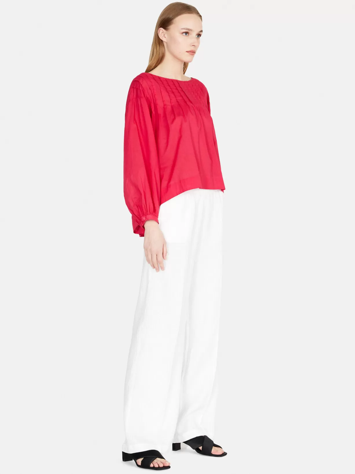 Oversized Blouse With Pleats<Sisley Fashion