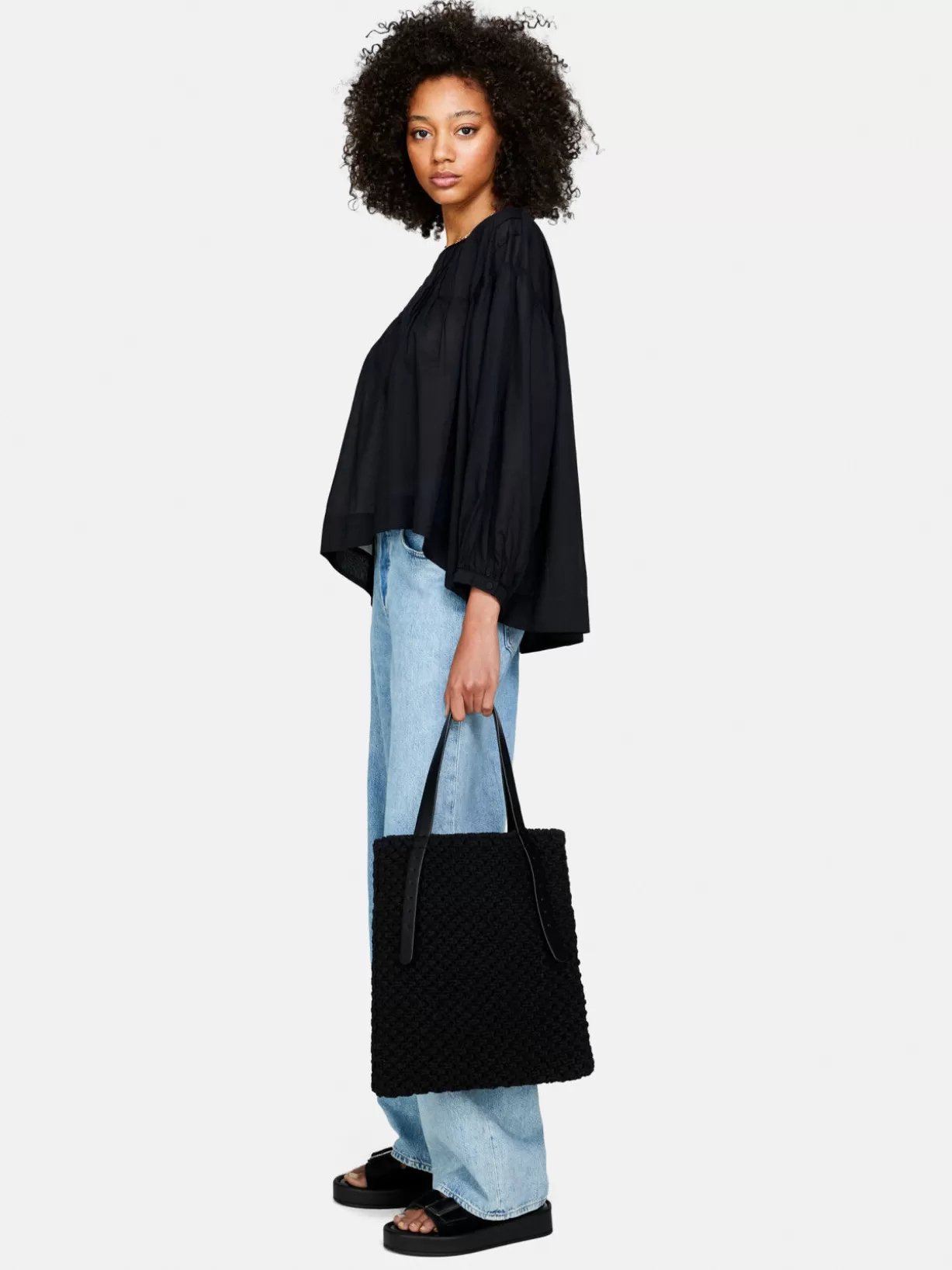 Oversized Blouse With Pleats<Sisley Shop