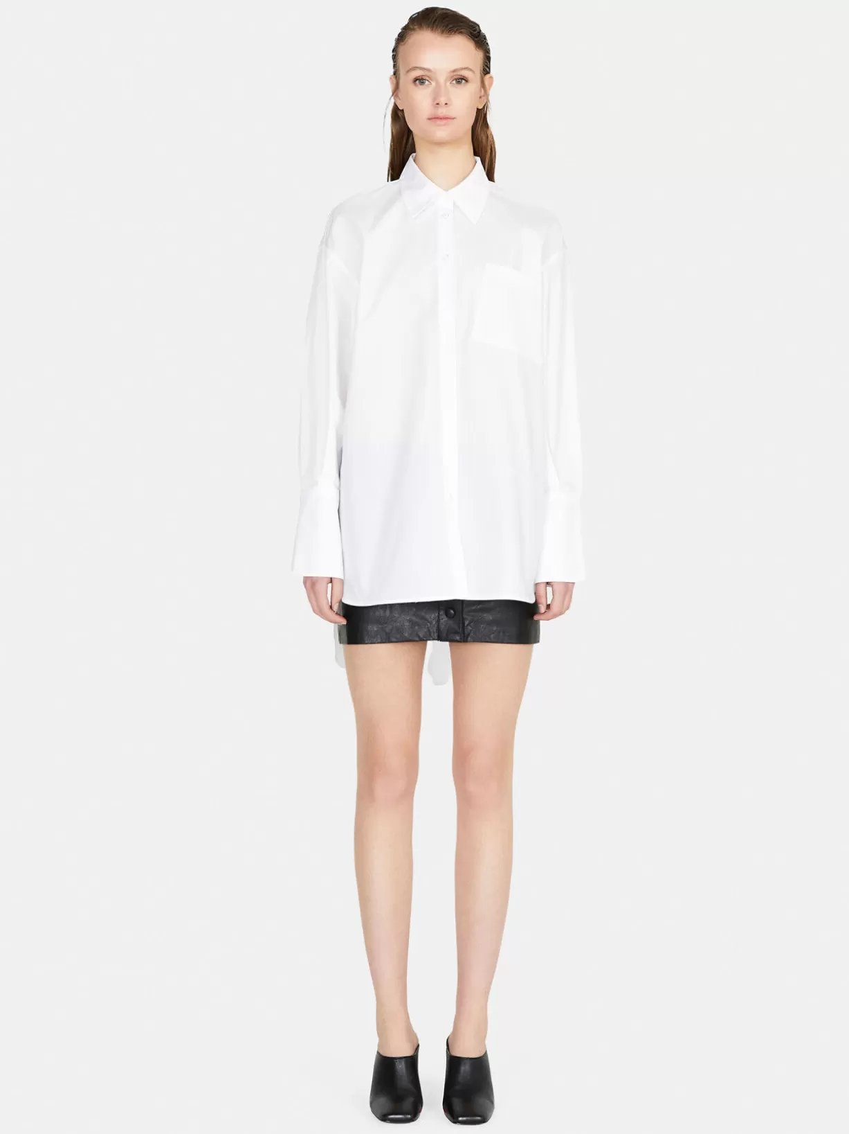 Oversized Fit Shirt In 100% Cotton<Sisley Store