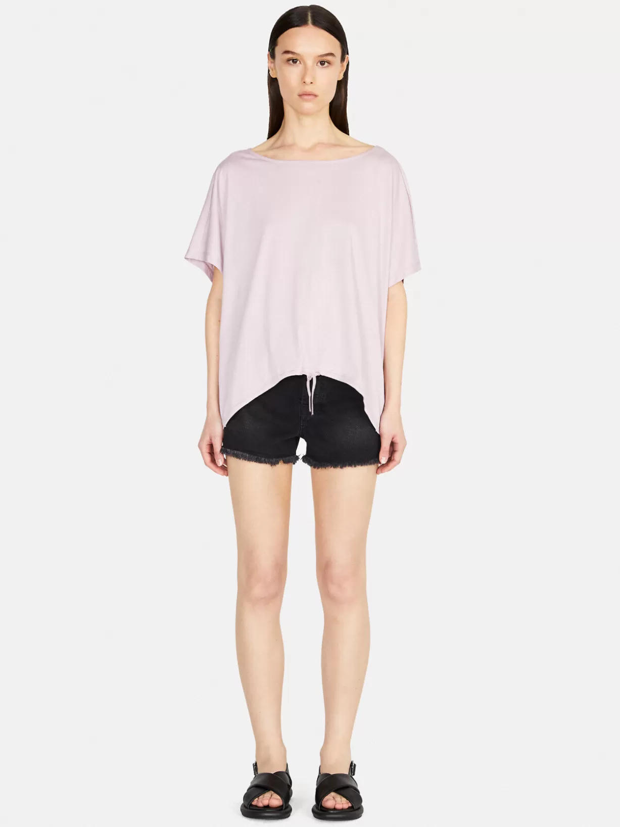 Oversized T-Shirt With Drawstring<Sisley Cheap